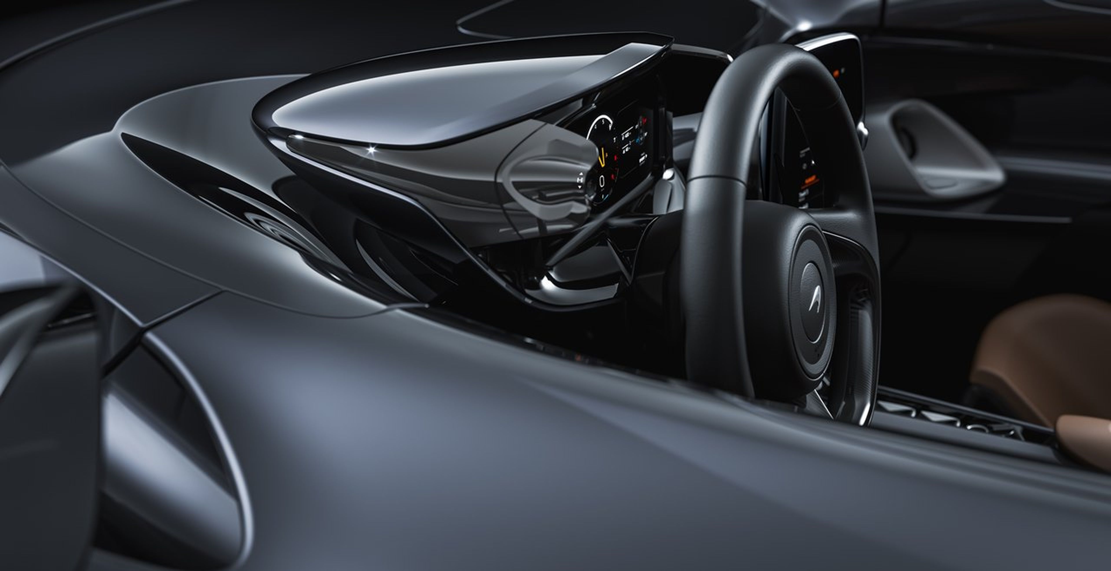 McLaren Elva interior detalle