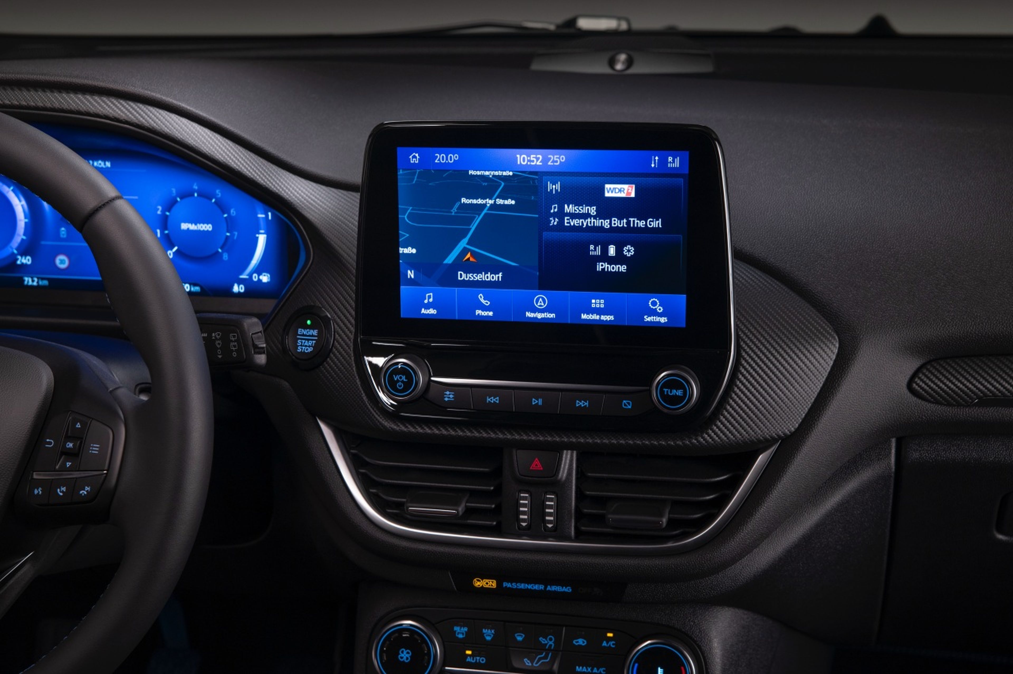 Ford Fiesta interior tecnologia