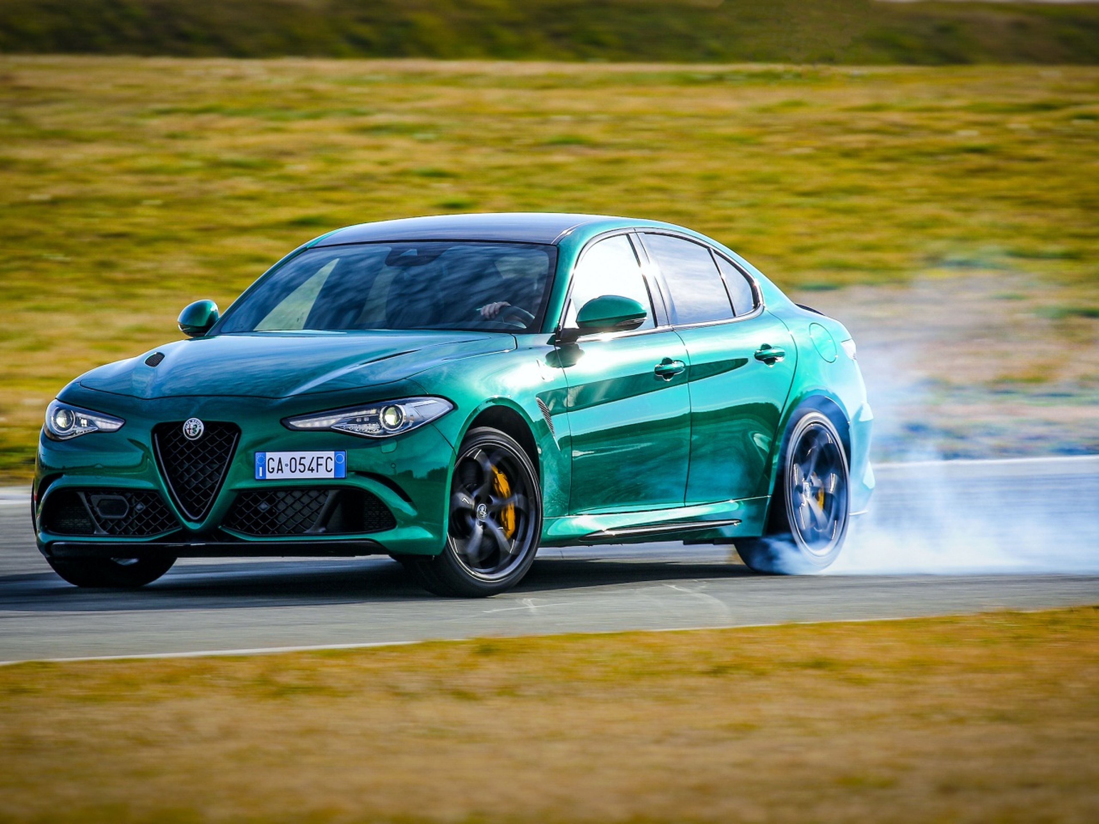 Alfa Romeo Giulia Quadrifoglio dinámica frenada