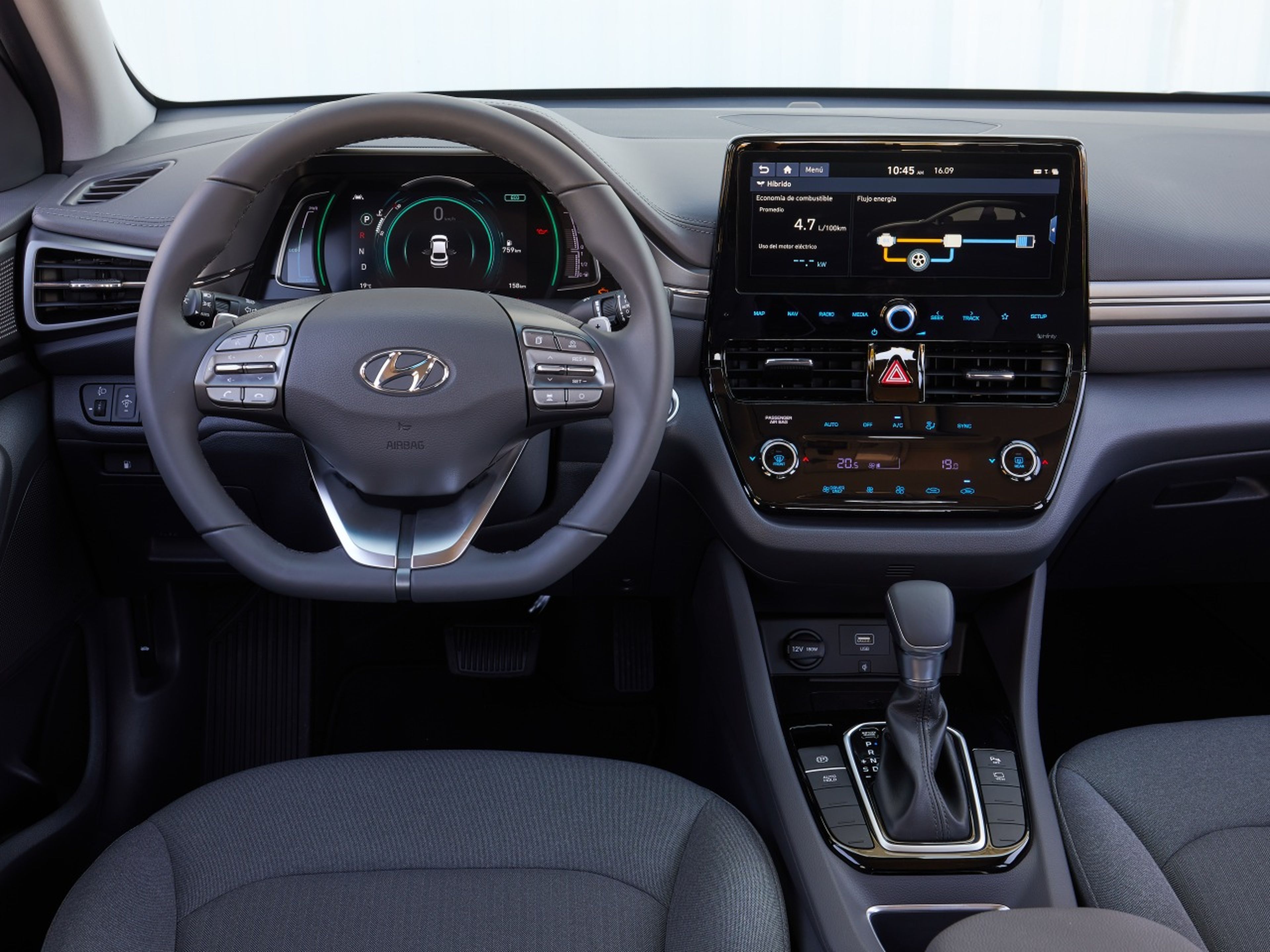 Hyundai ioniq interior volante
