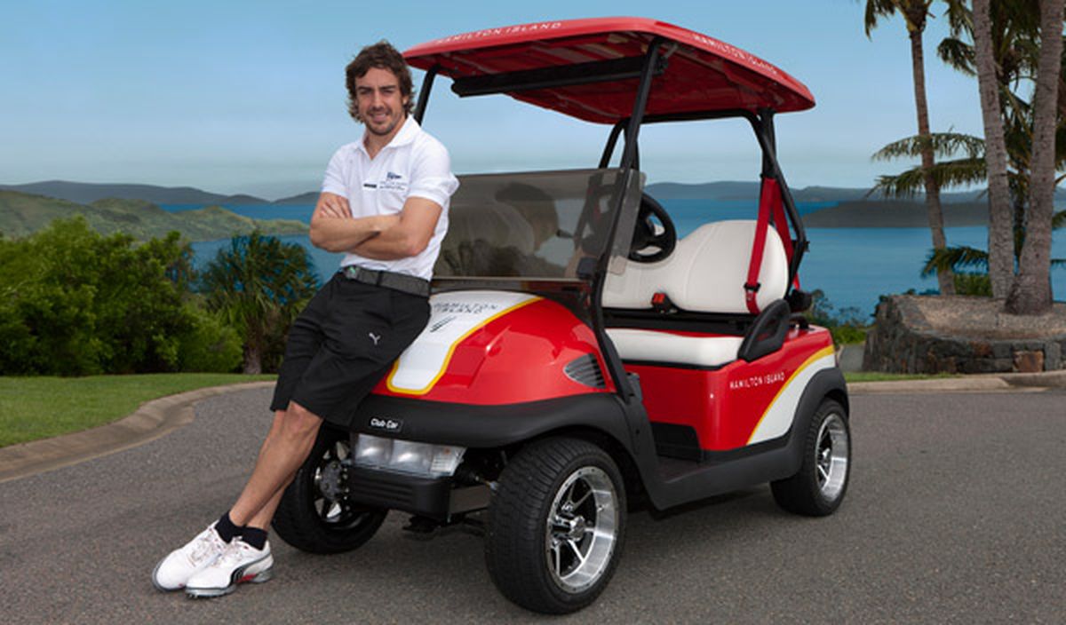 Fernando Alonso en Hamilton Island