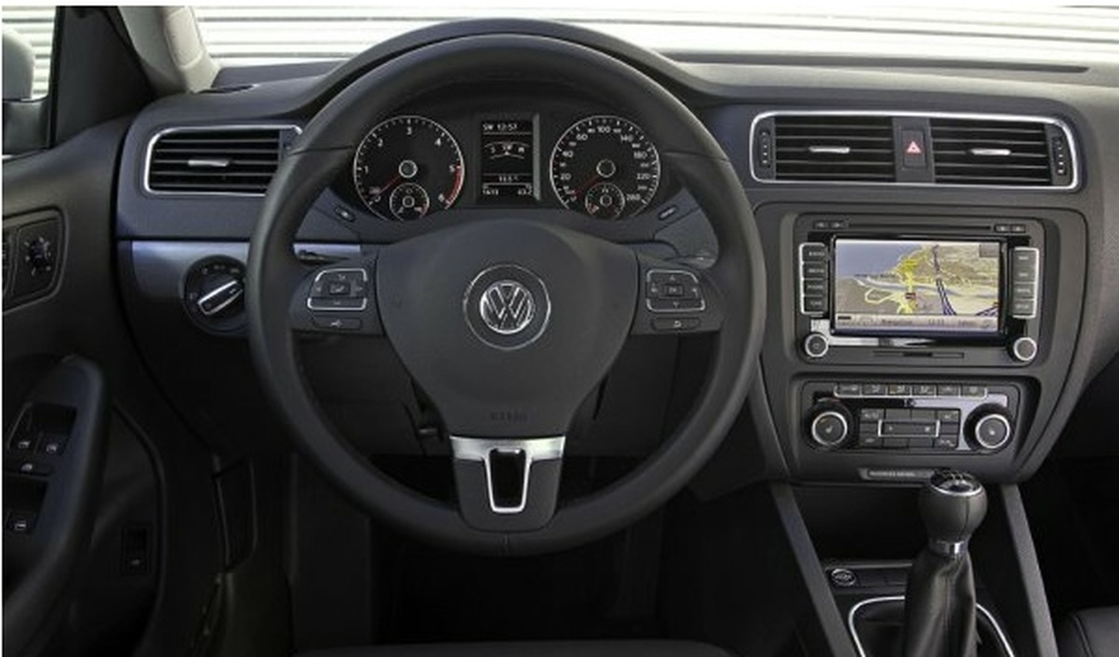 Un Volkswagen que conduce solo