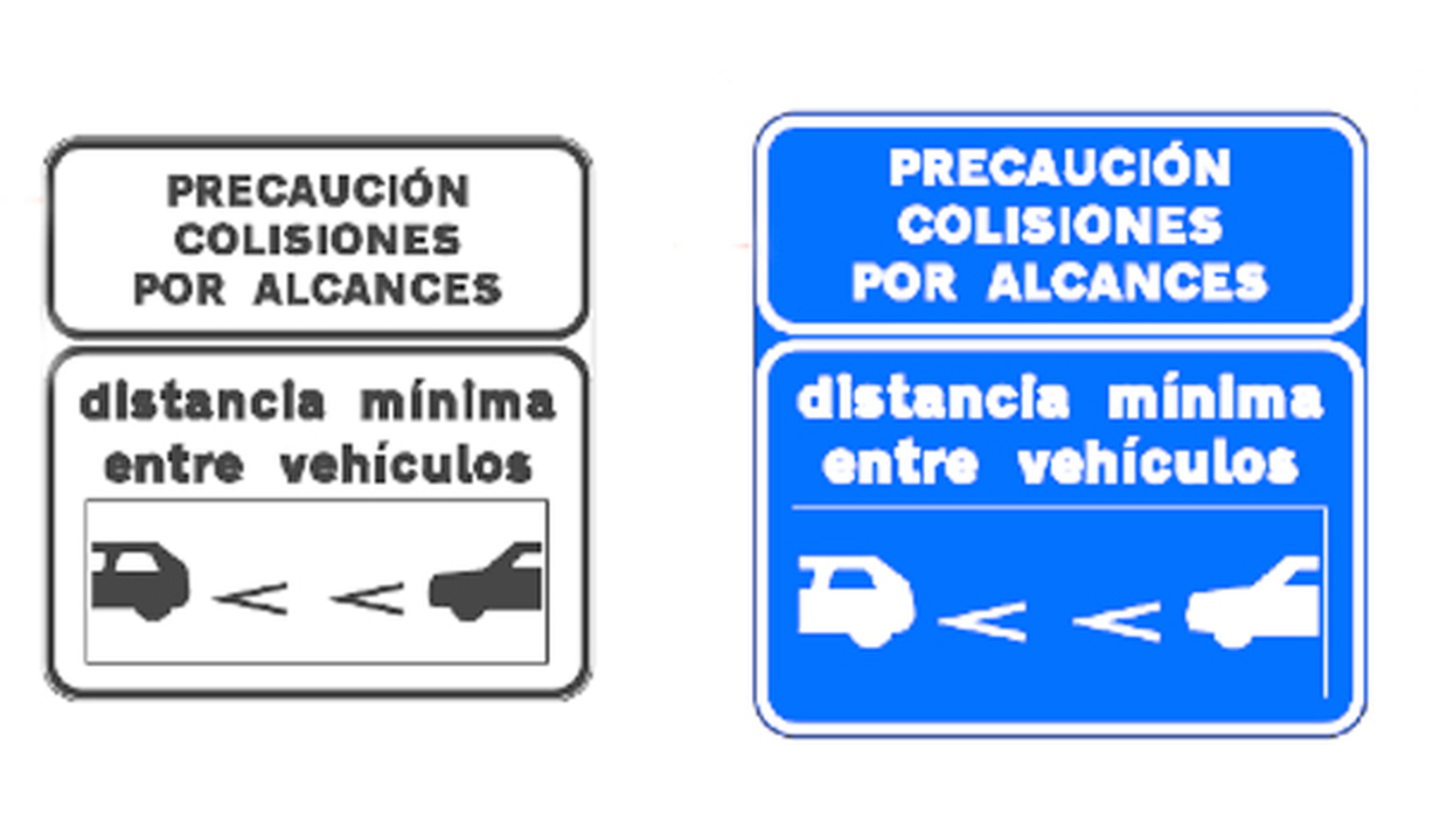 Un 'galón' marcará la distancia de seguridad entre coches