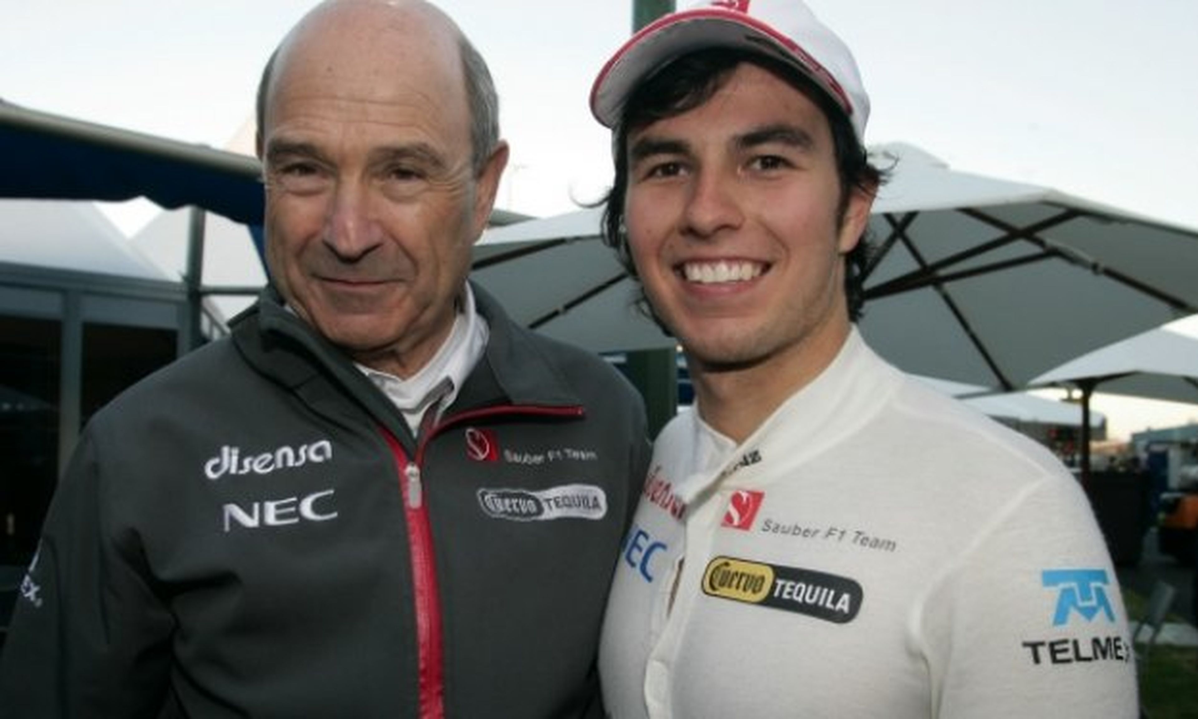 Peter Sauber con Sergio Pérez