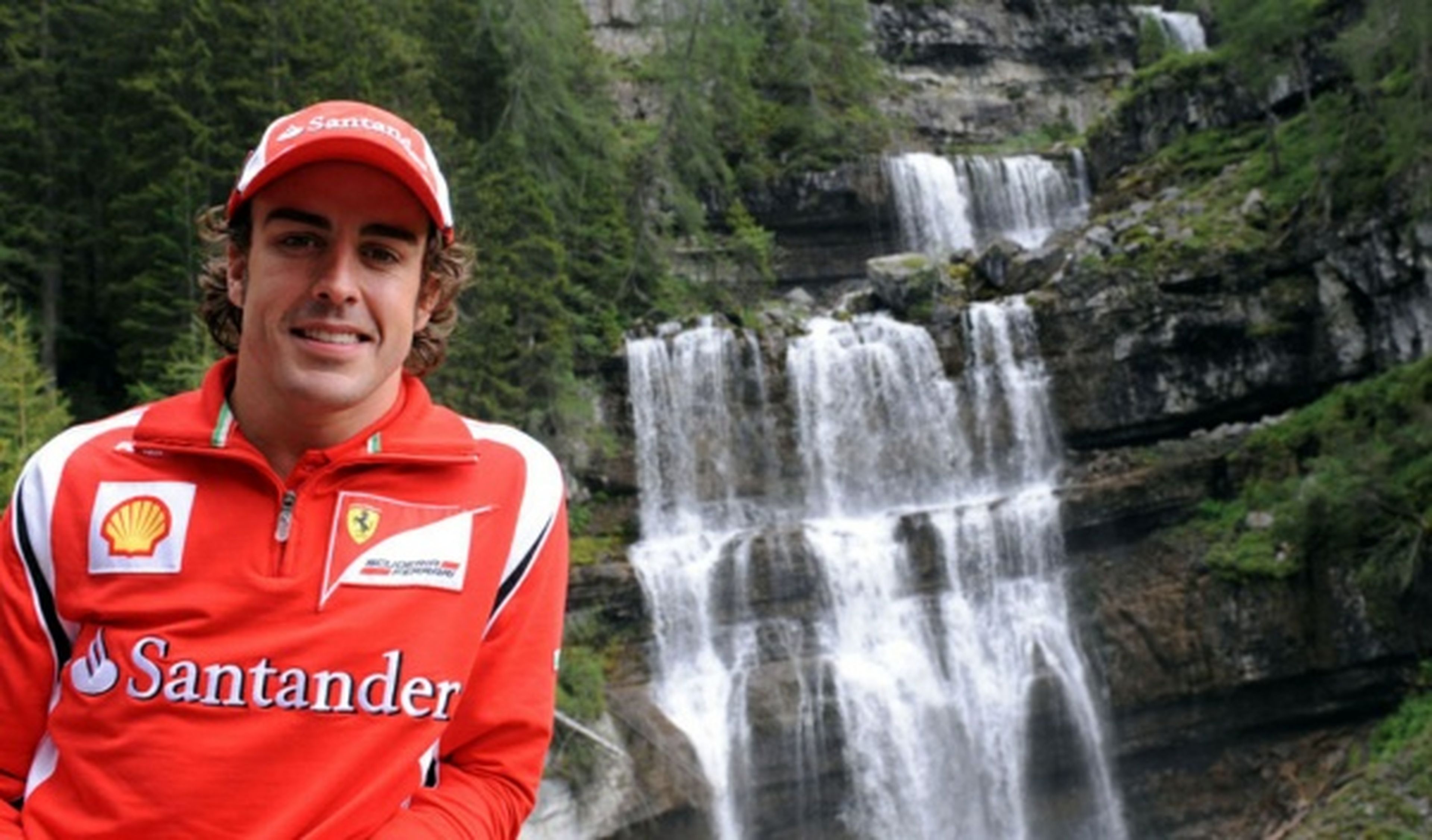 Fernando Alonso en el norte de Italia, donde ha declarado que no tendría problemas si Hamilton fichara por Ferrari