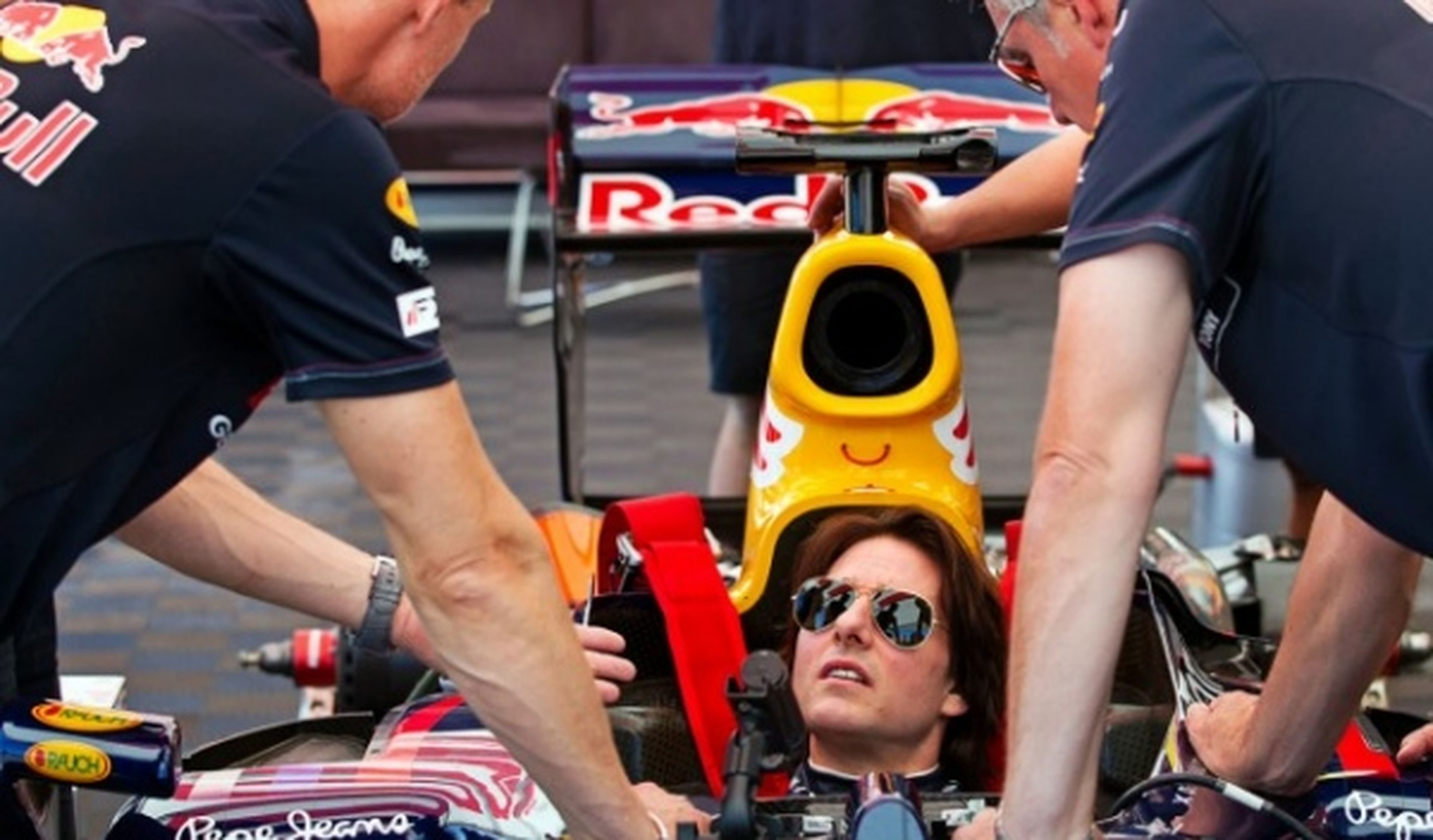 Tom Cruise en un Red Bull Fórmula 1