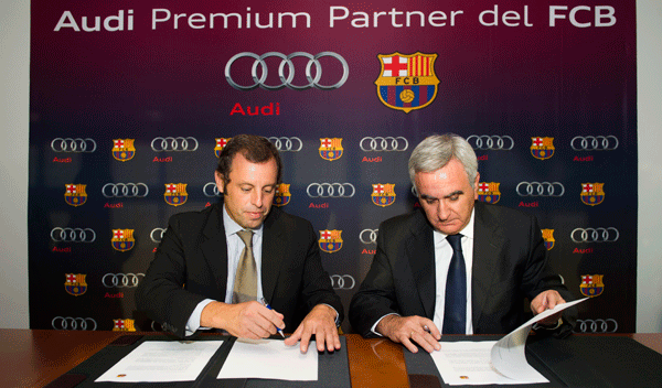 Audi, coche del Fútbol Club Barcelona hasta 2014