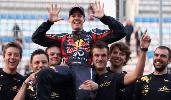 Vettel logra en Corea su décima victoria de la temporada