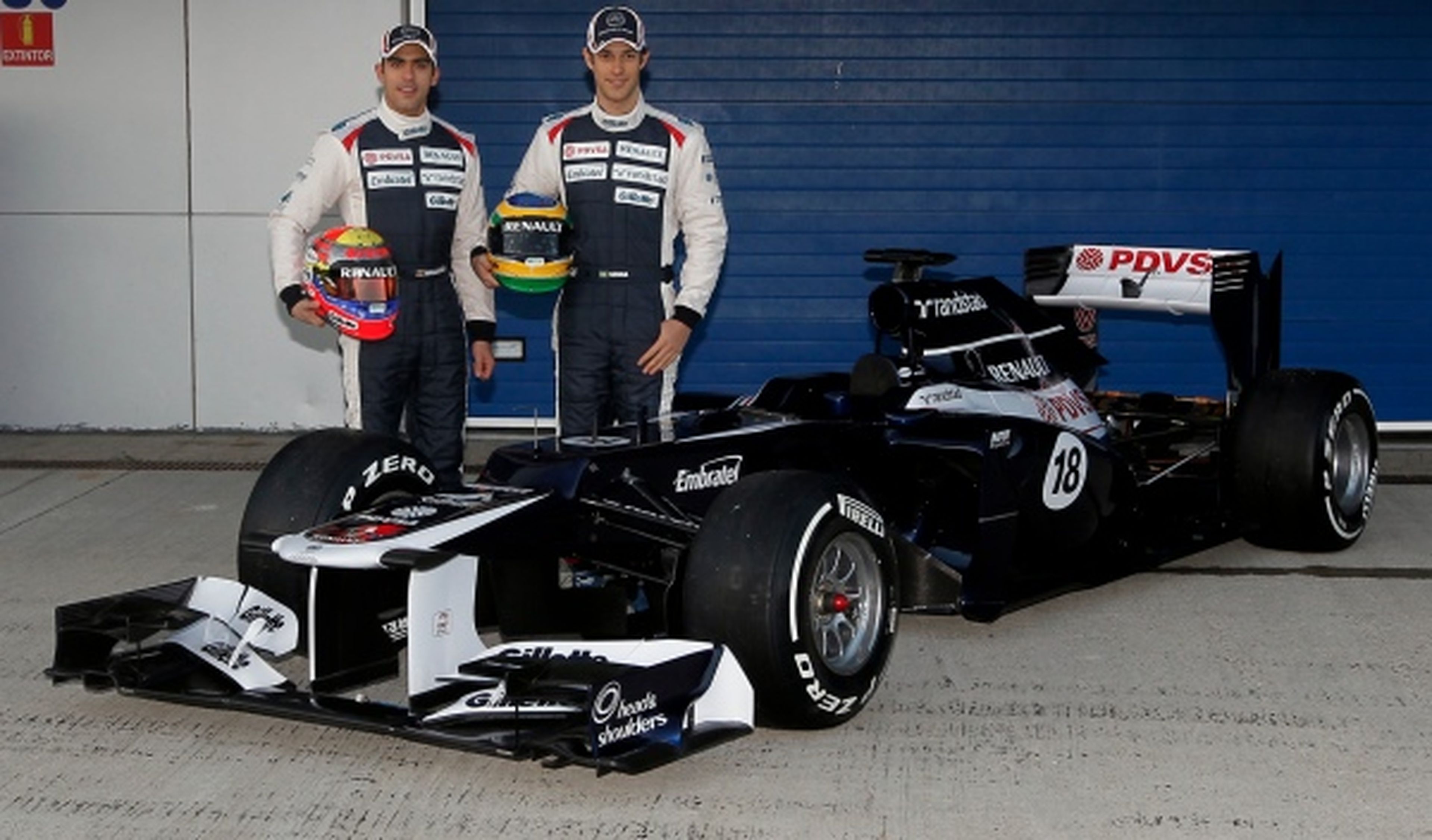 El nuevo Williams FW34, presentado en el Circuito de Jerez