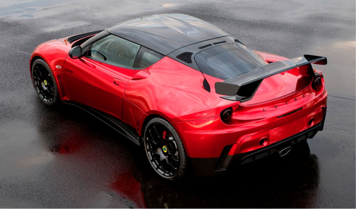 Lotus Evora GTE Red-Chrome trasera