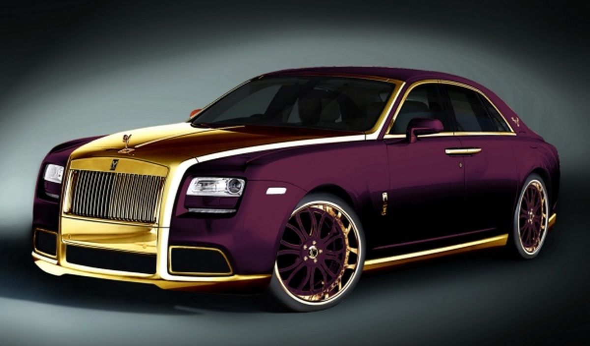 Rolls Royce Ghost Purple frontal