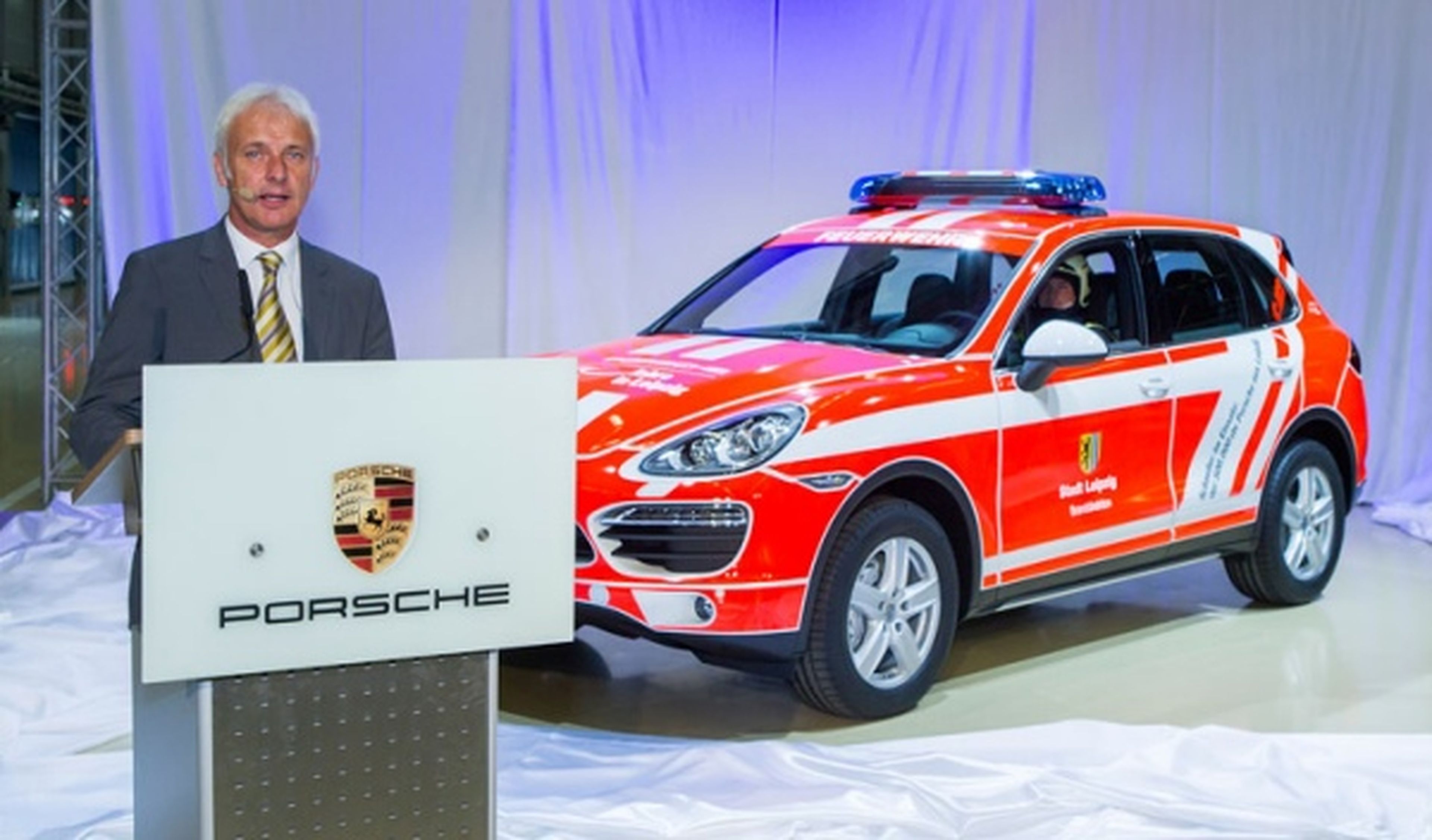 Un Porsche Cayenne para los bomberos de Leipzig