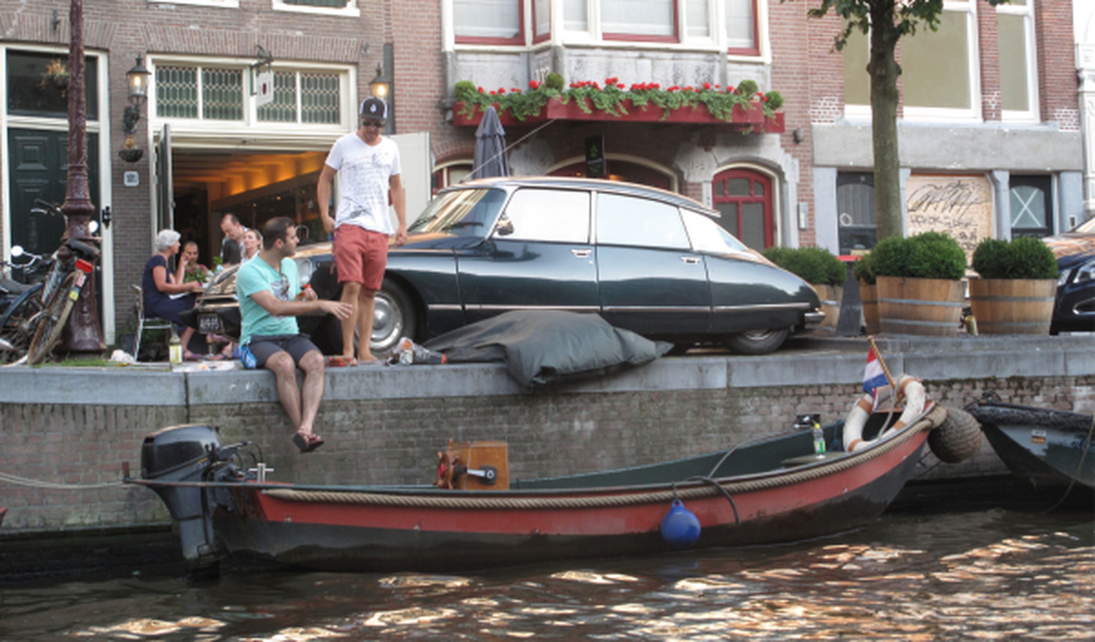 Tiburón en los canales de Ámsterdam
