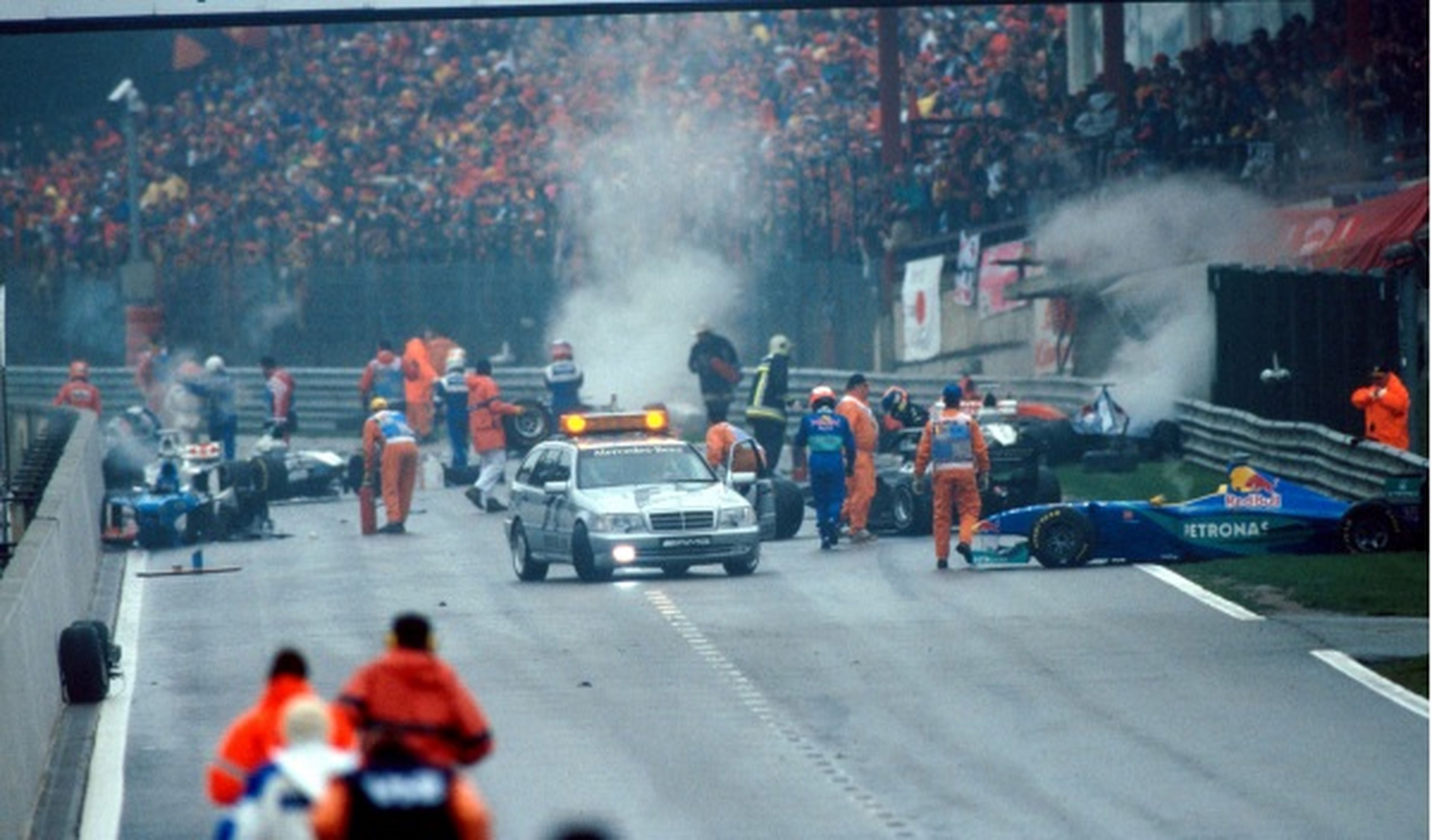 Accidente GP de Bélgica 1998, en Spa-Francorchamps