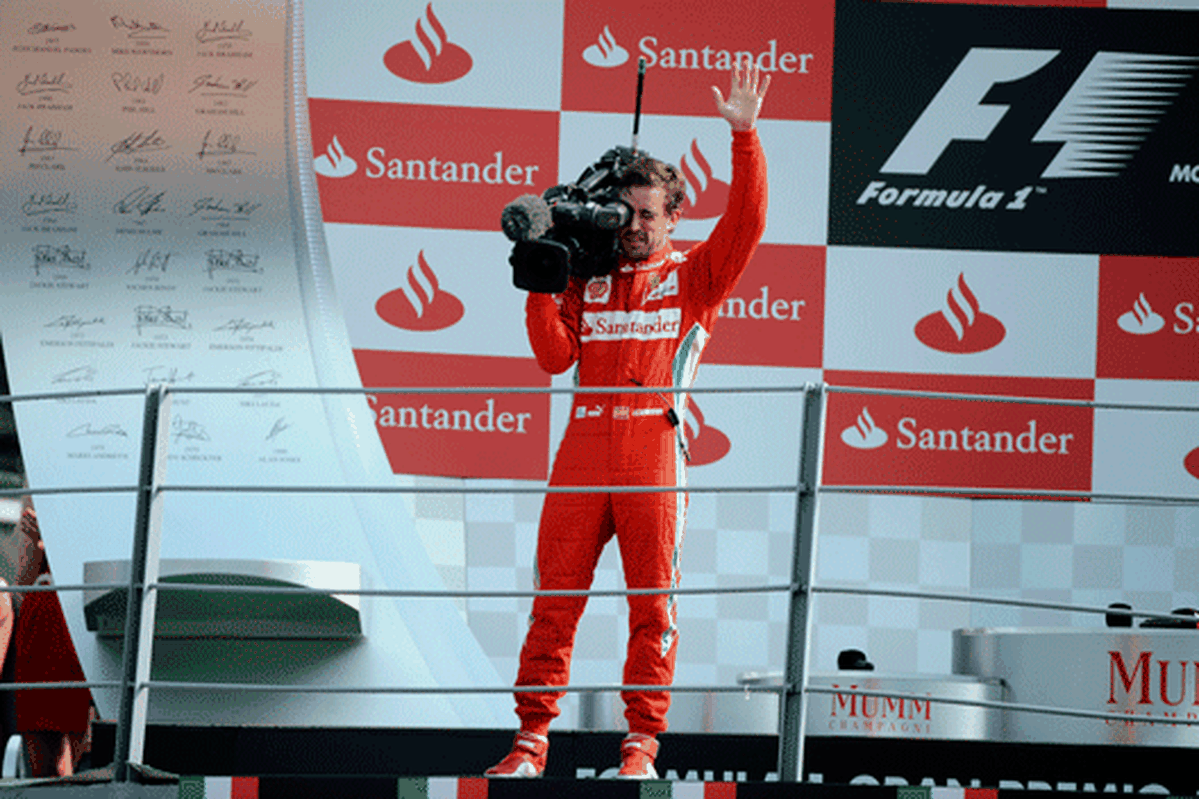 Alonso en el GP de Italia 2012