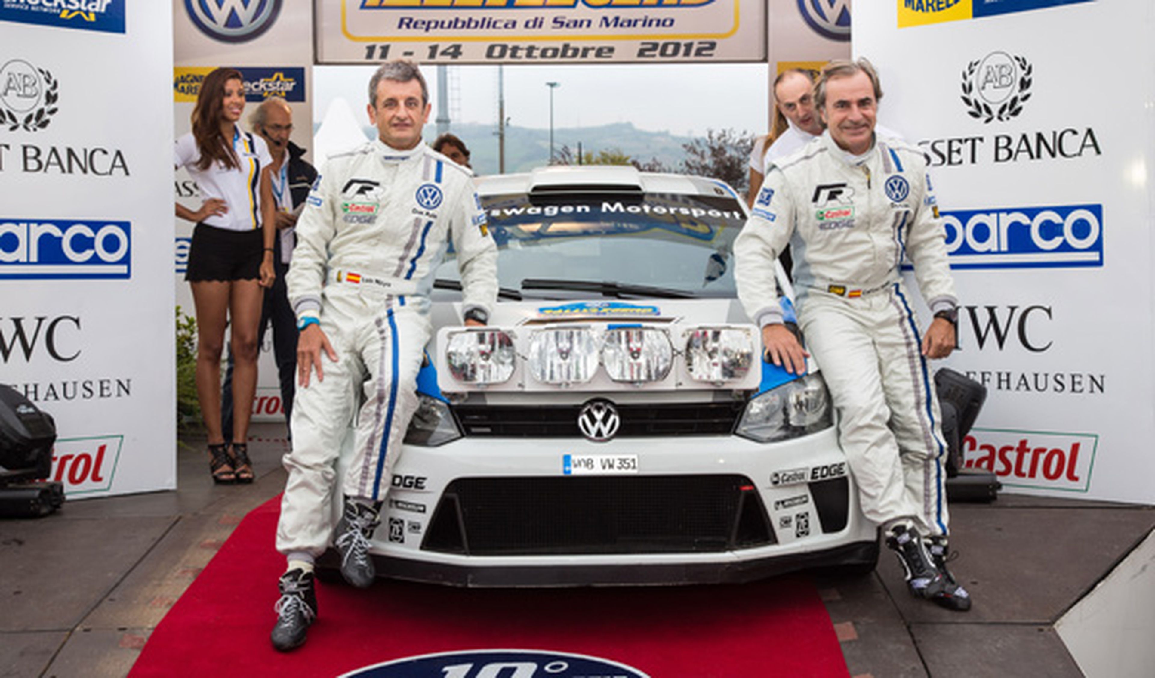 Carlos Sainz con el Volkswagen Polo WRC en el Rally Legend