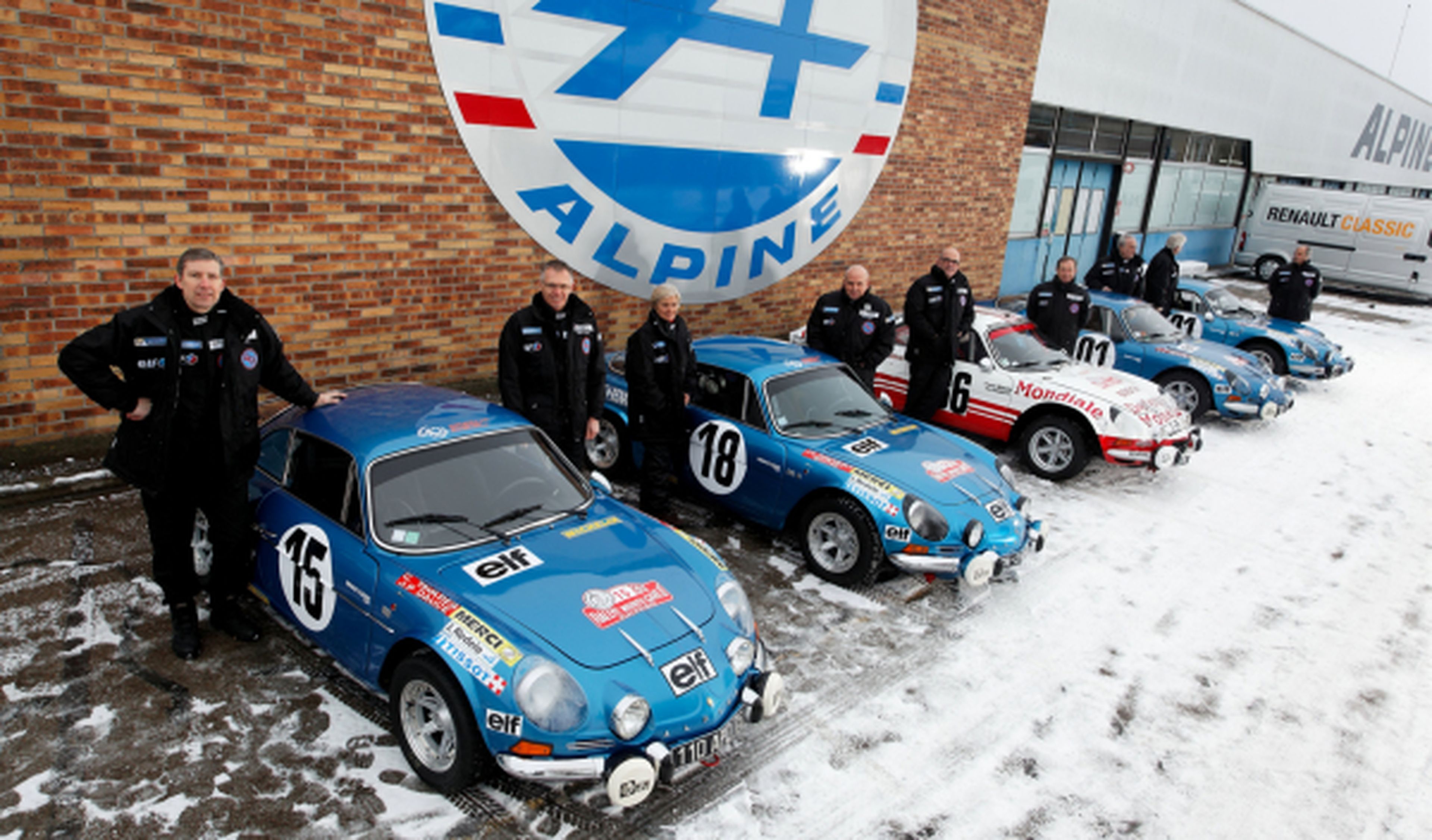 5 berlinetas Alpine para el Rally Histórico de Montecarlo