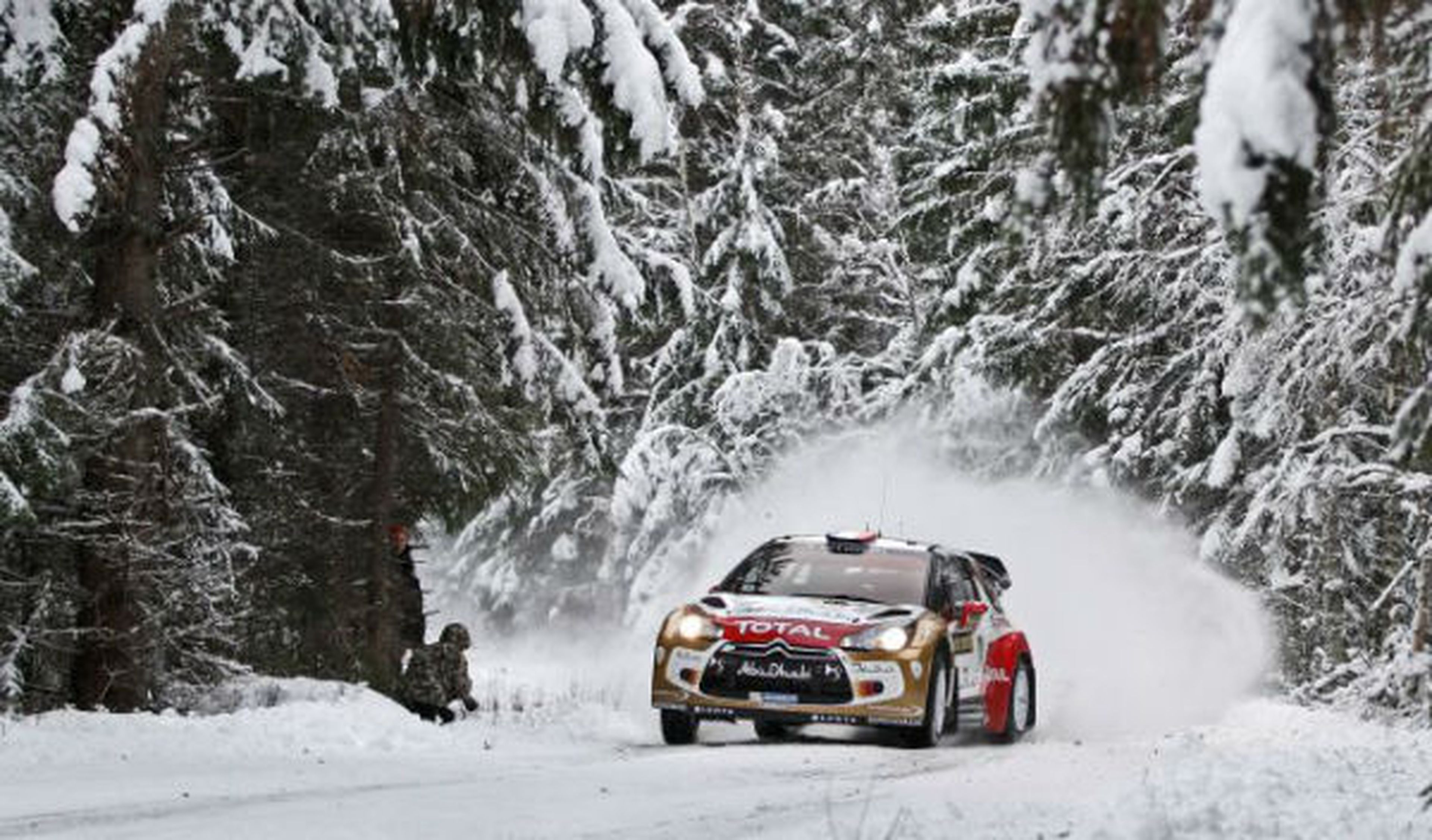 Loeb y Ogier mandan el primer día del Rally de Suecia 2013