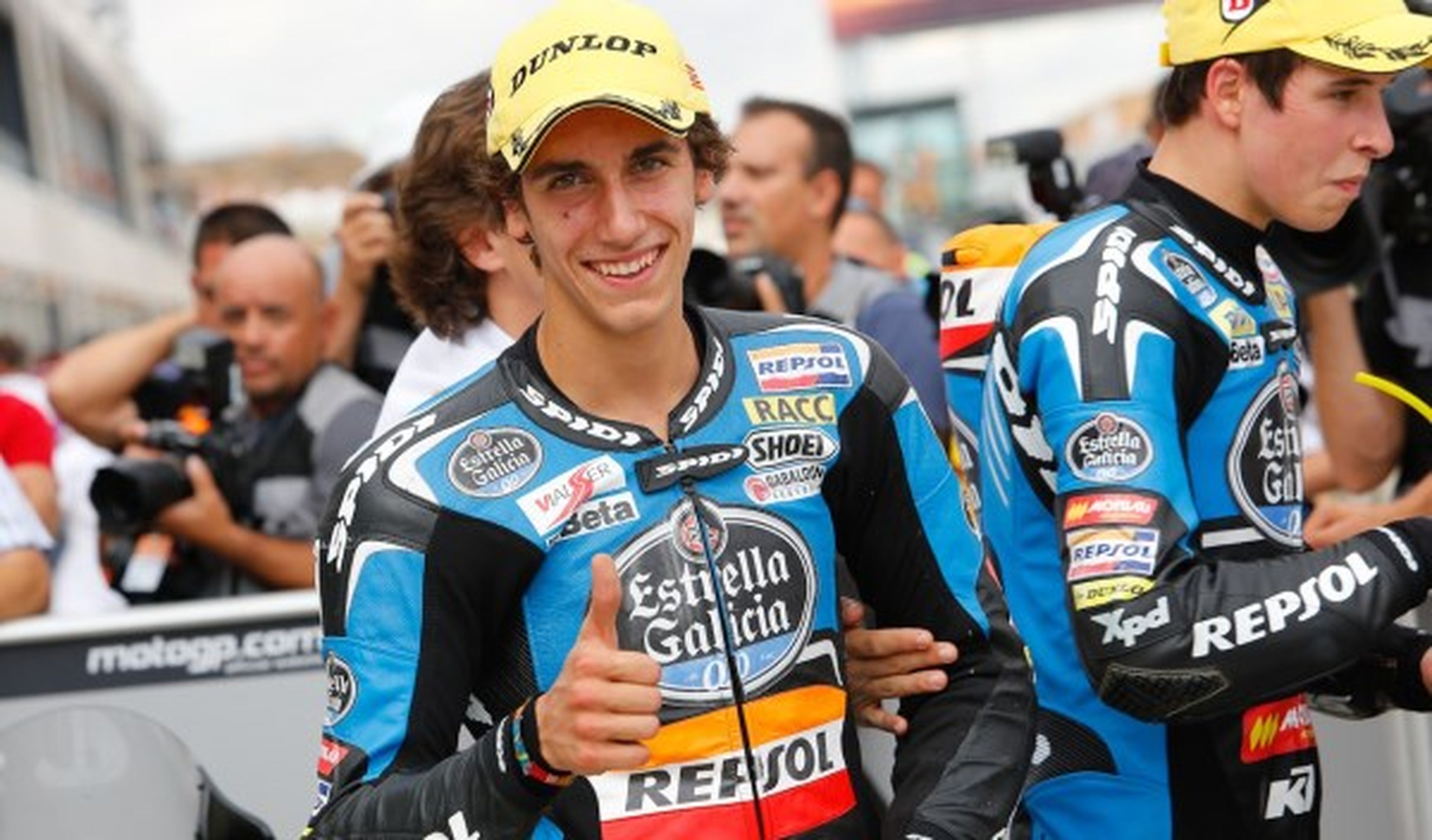 Álex Rins, ganador del Gran Premio de Aragón de Moto3.