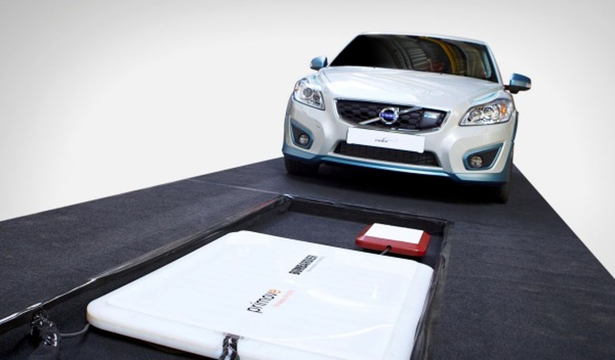 Volvo trabaja en la carga inductiva para coches eléctricos