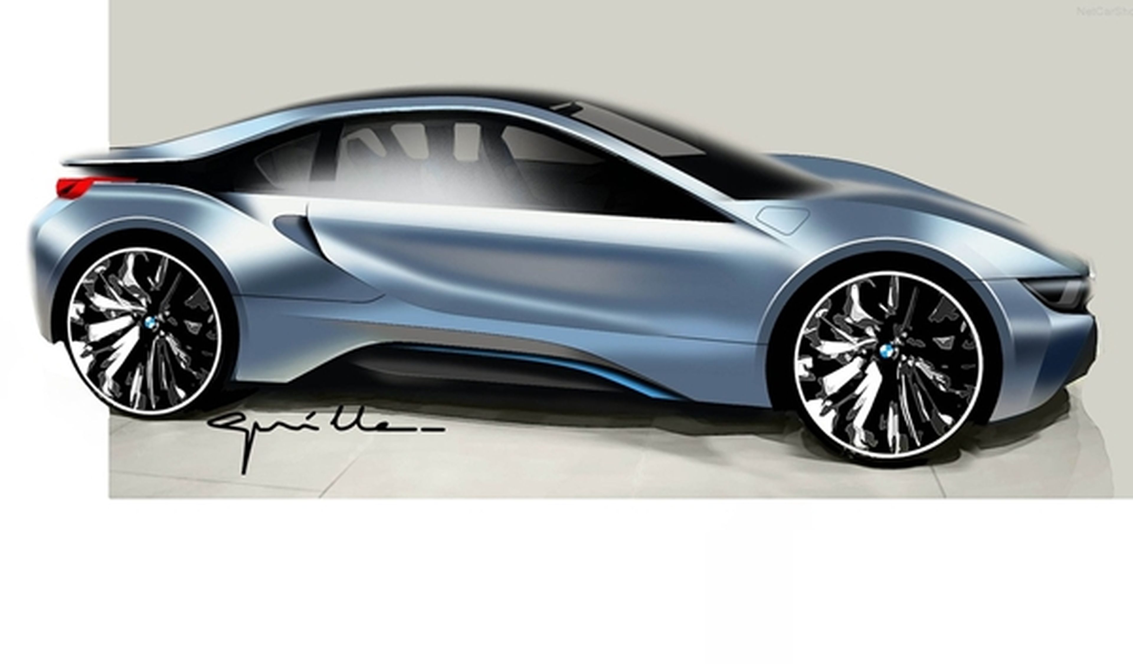 Dibujo del prototipo del BMW i8.