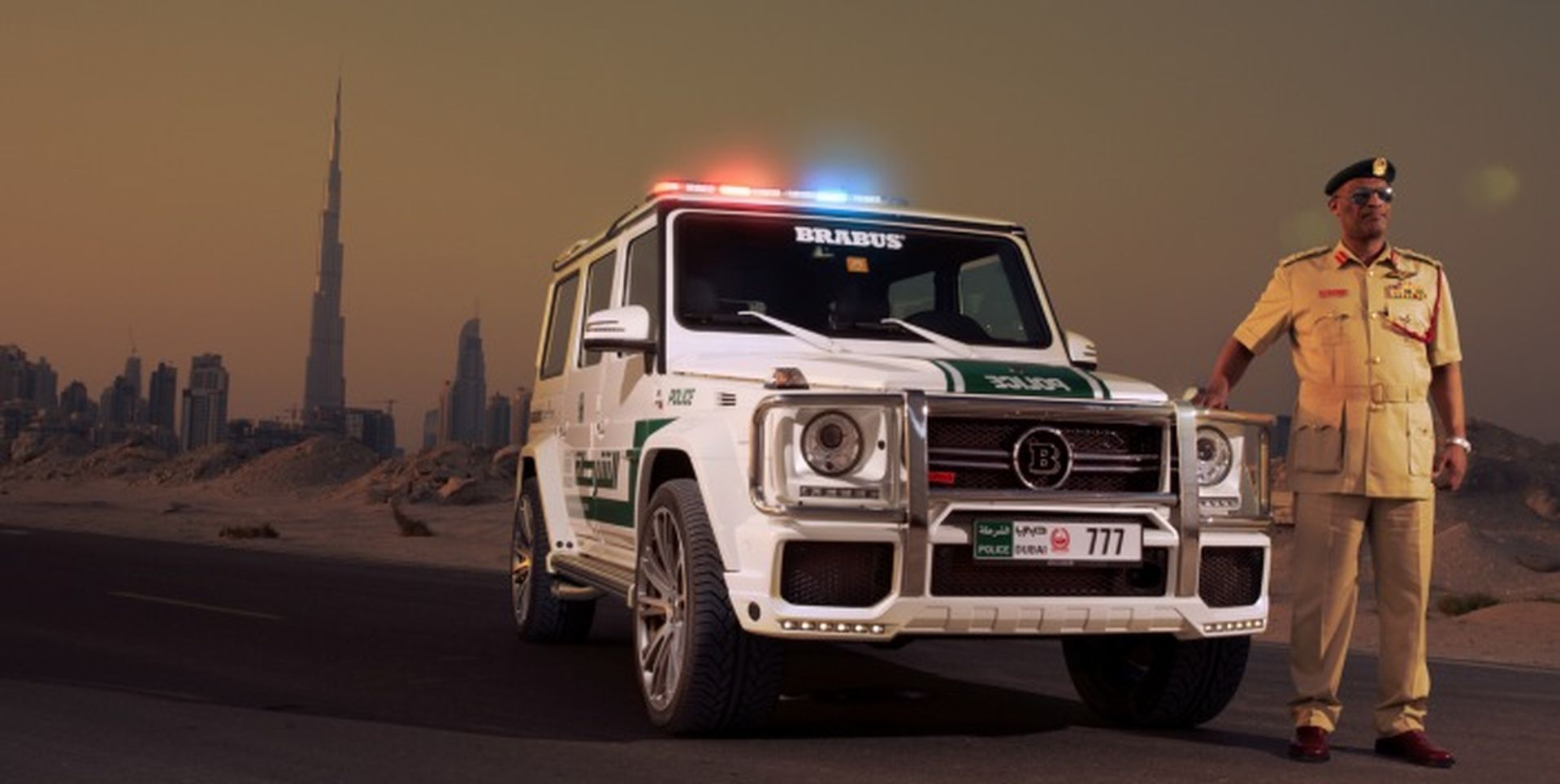 El nuevo coche de la policía de Dubai