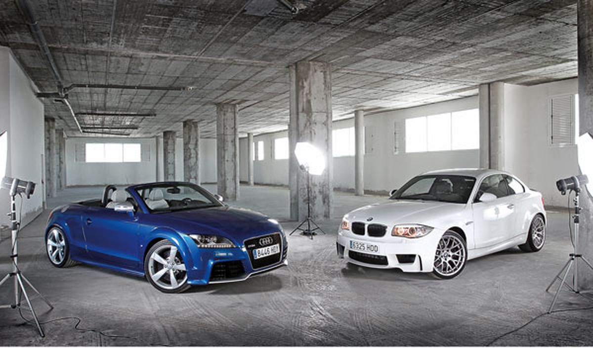 audi-tt-rs-bmw-serie-1-m-coupe-frontal