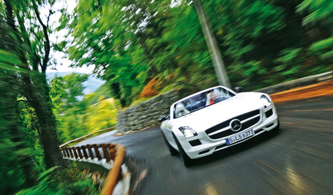 Frontal del Mercedes SLS AMG Roadster