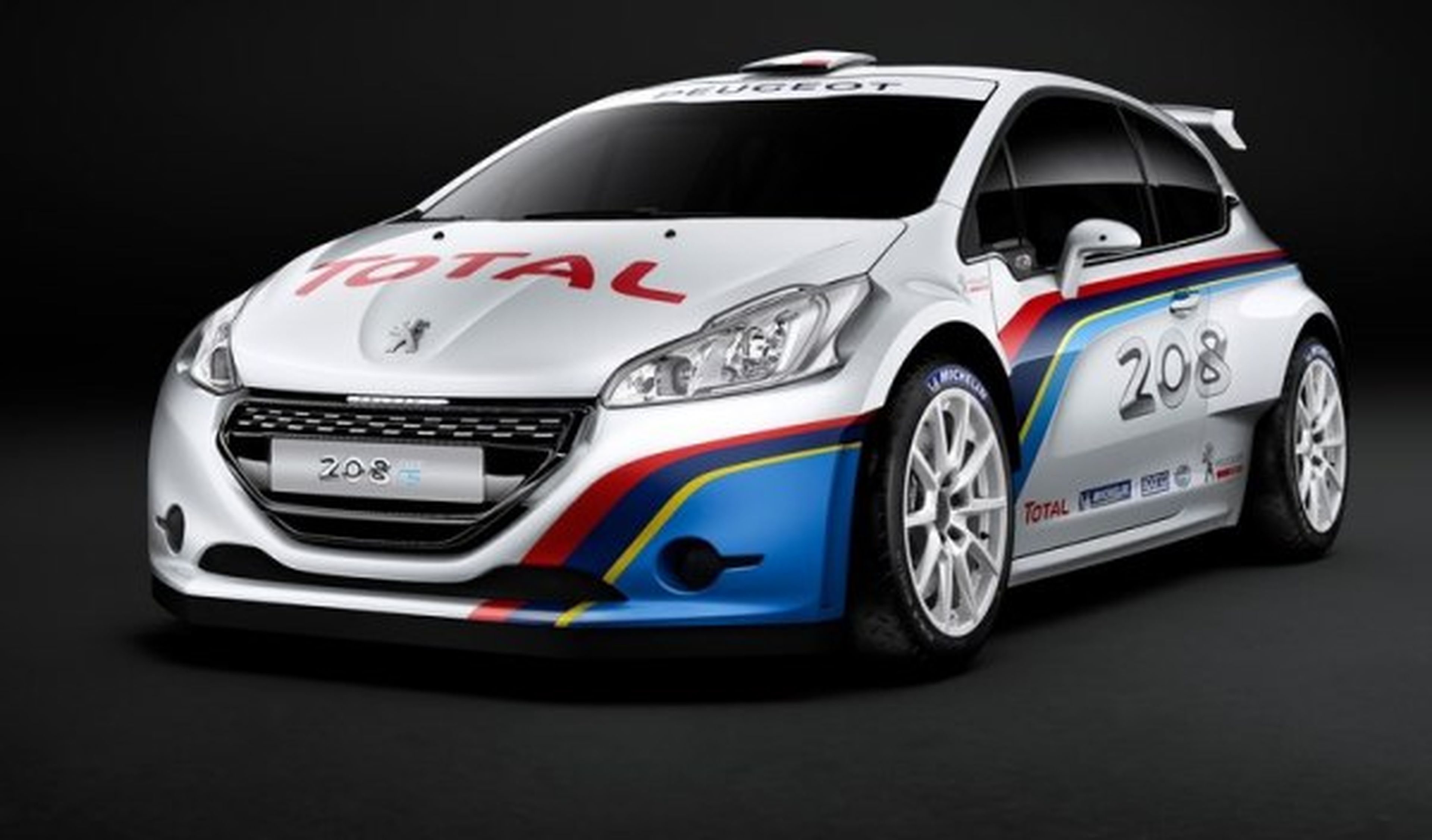 Frontal del Peugeot 208 R5 Rally car