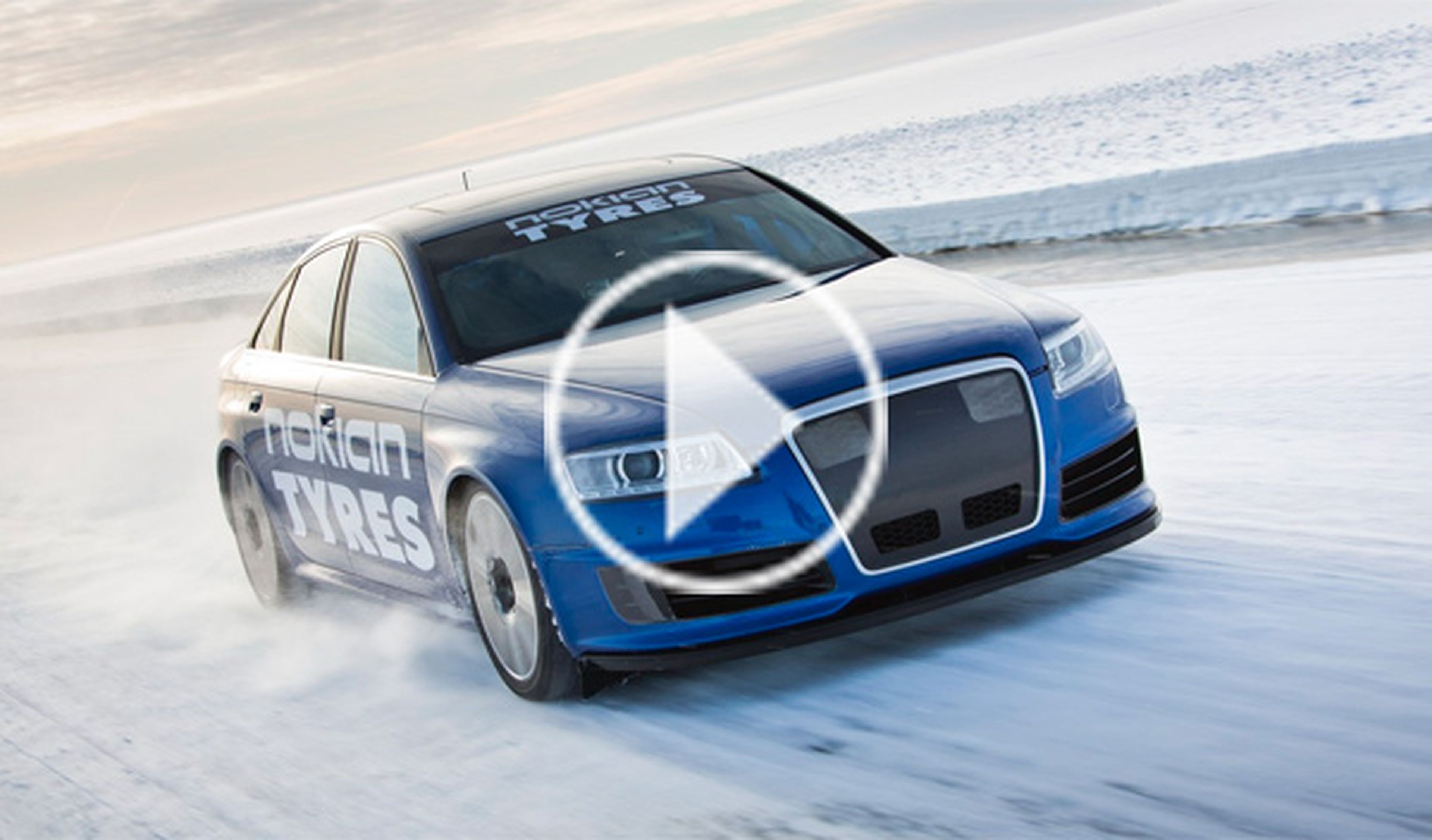 Récord: un Audi RS6 alcanza los 335 km/h sobre hielo