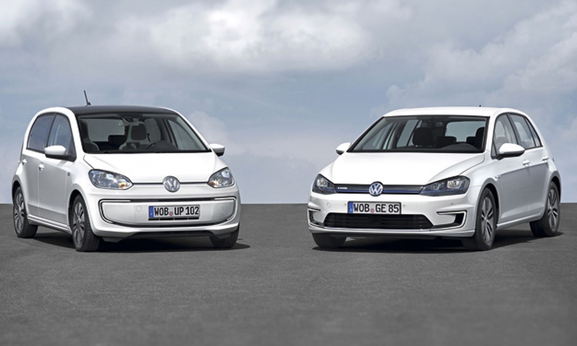 Volkswagen e-Golf y e-up! delantera