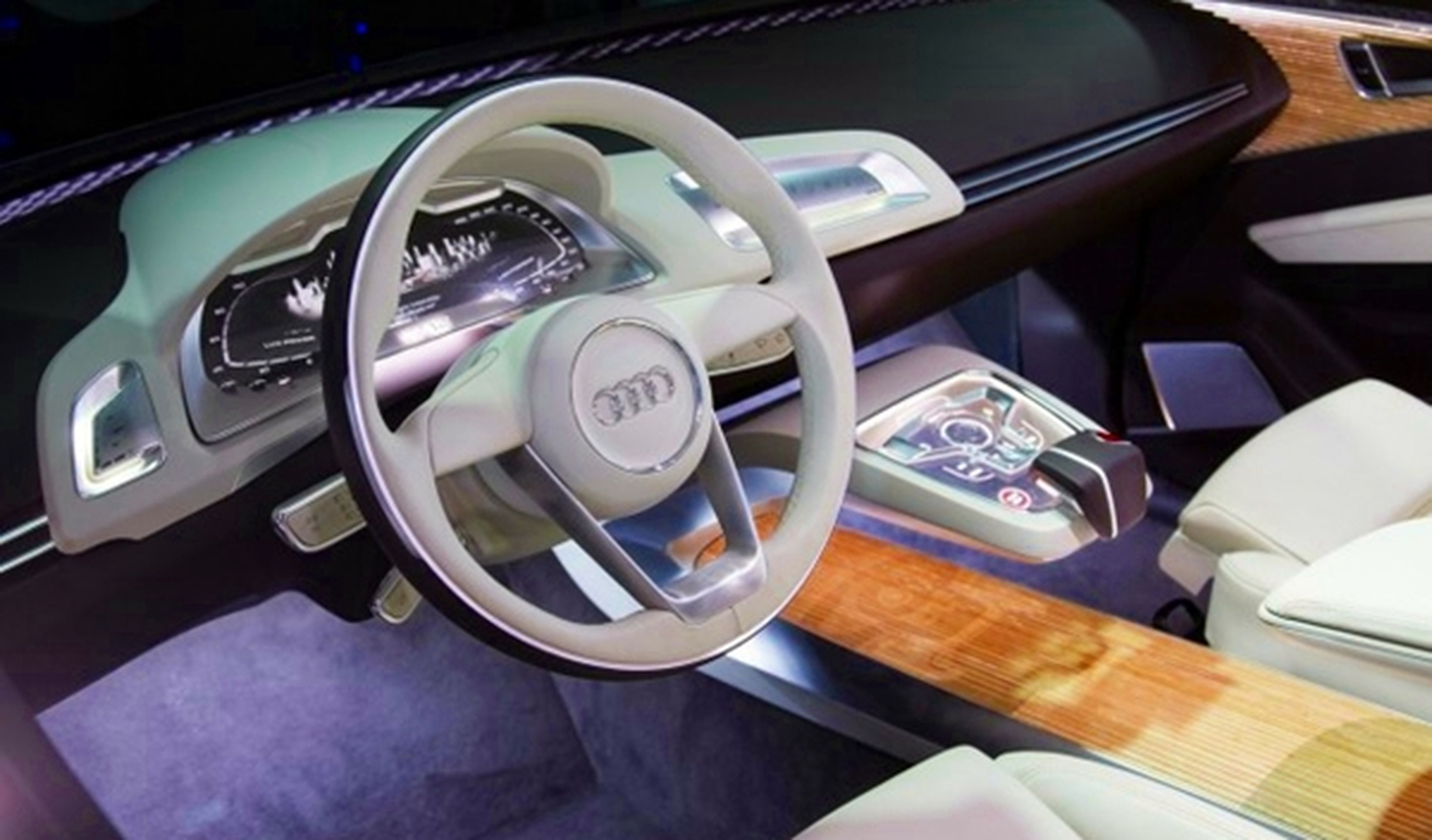 Los futuros interiores iluminados de Audi... O del Audi A8