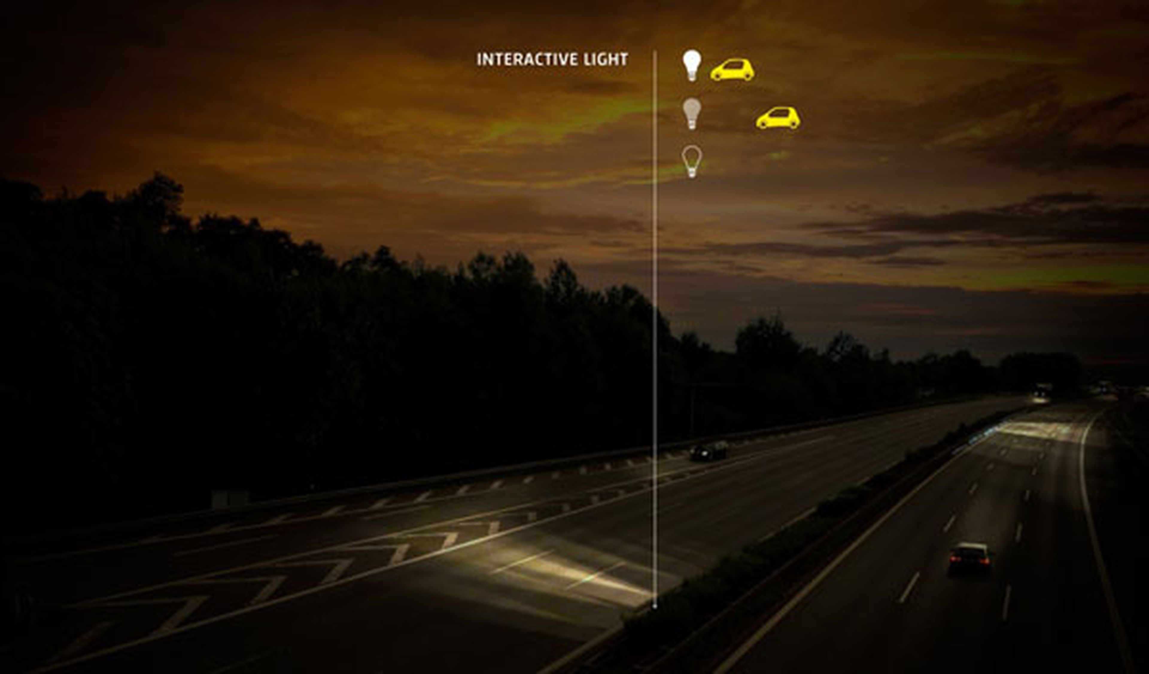 La primera carretera con iluminación autónoma y variable