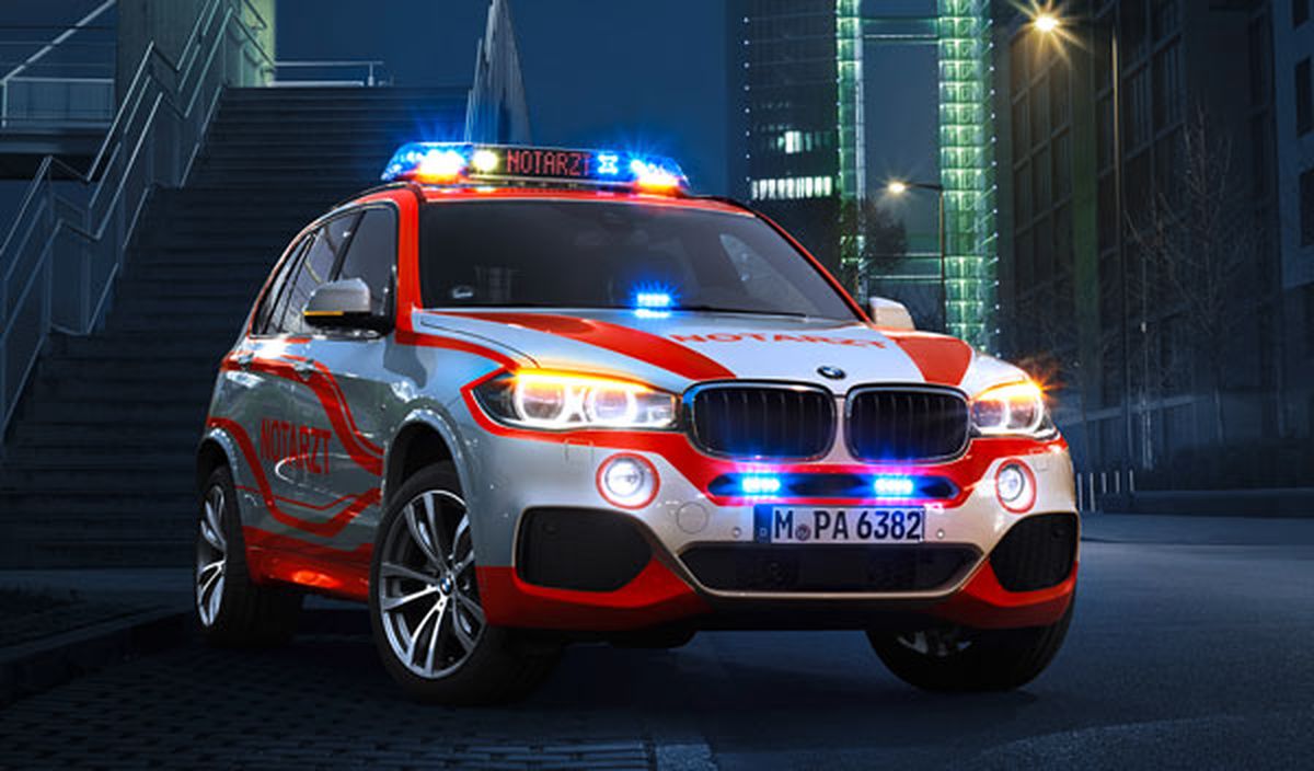 BMW preparado para médicos de emergencia, traducción literal de la palabra alemana 'notartz'