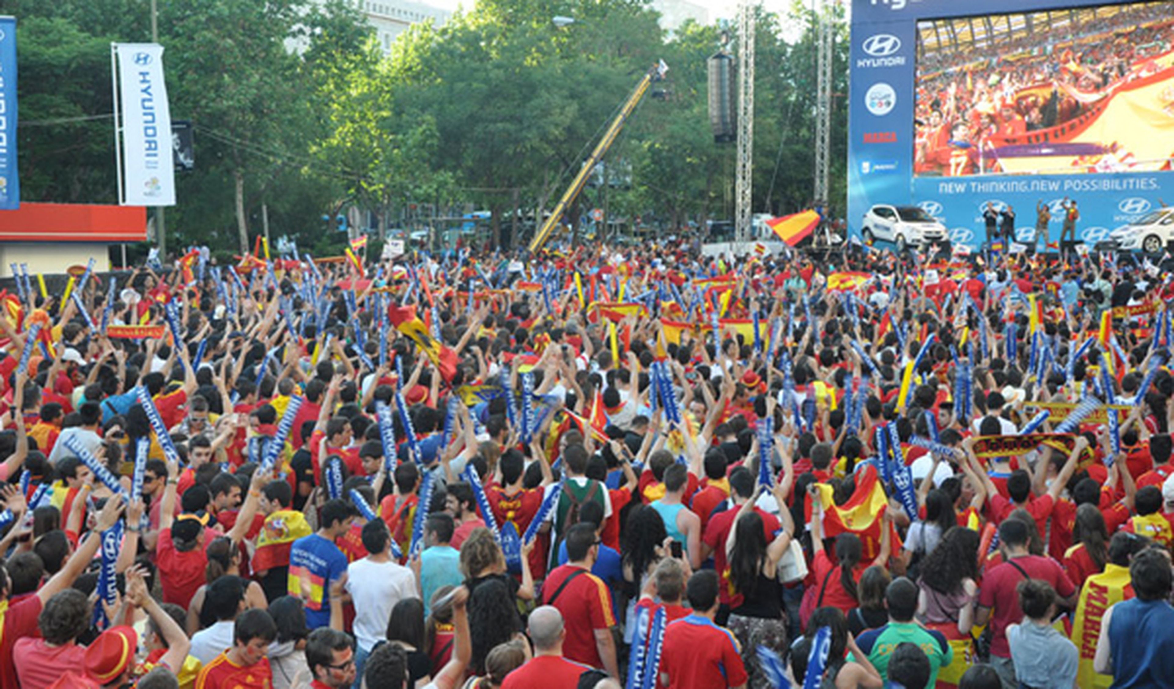 25.000 personas vieron el España-Holanda en la Fan Zone