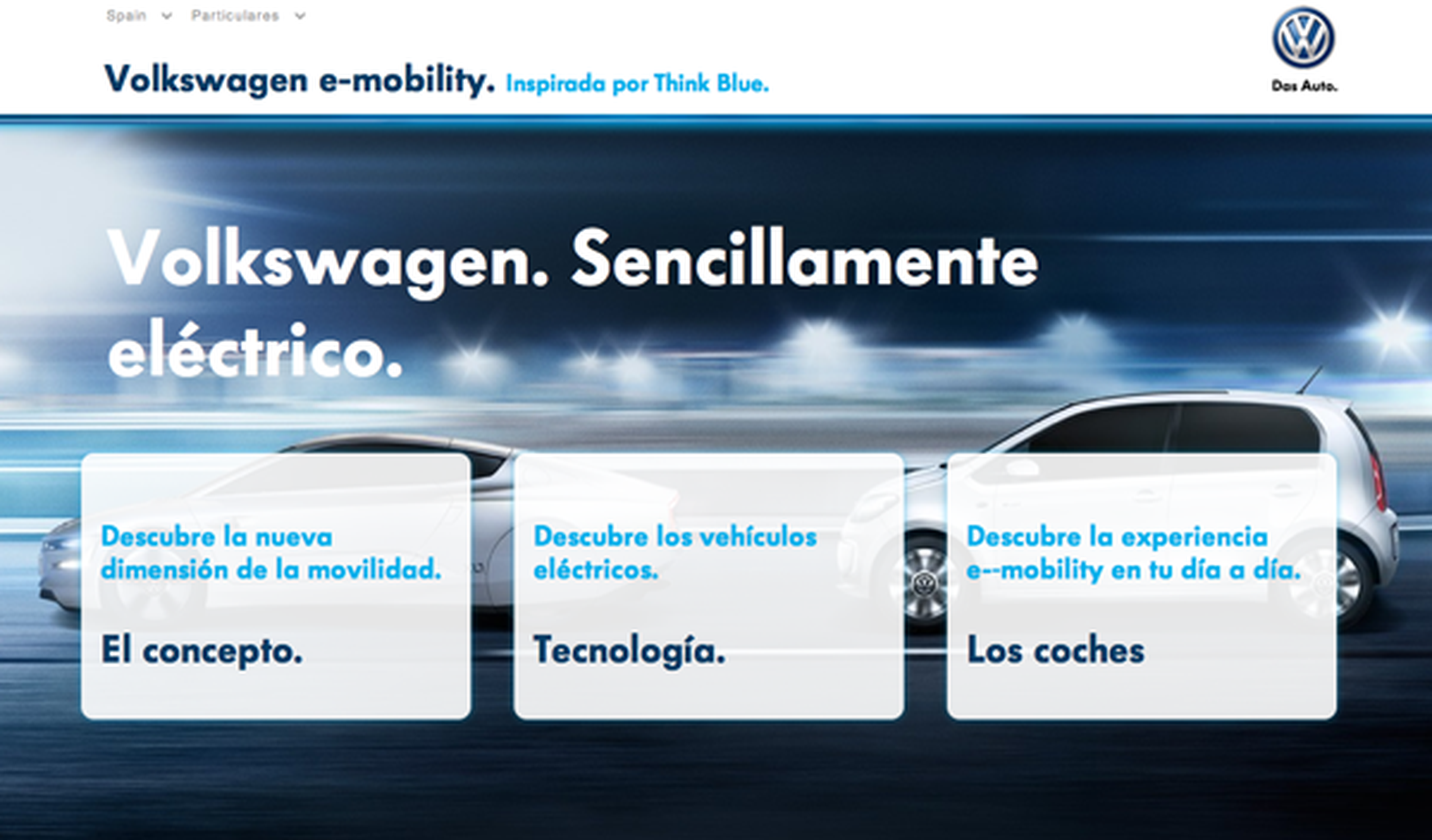 Volkswagen lanza una web dedicada a la movilidad eléctrica