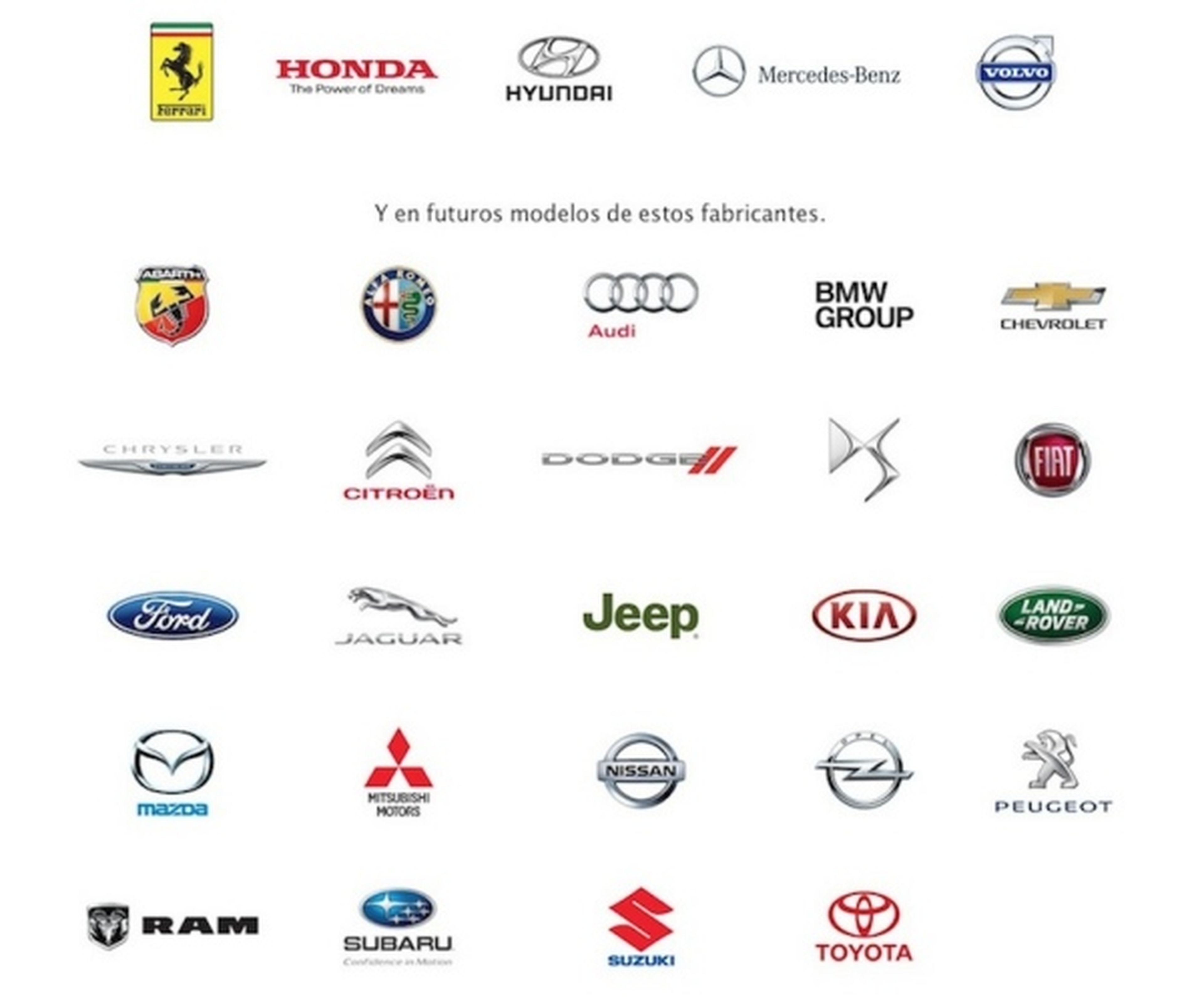 Más marcas de coches llevarán CarPlay