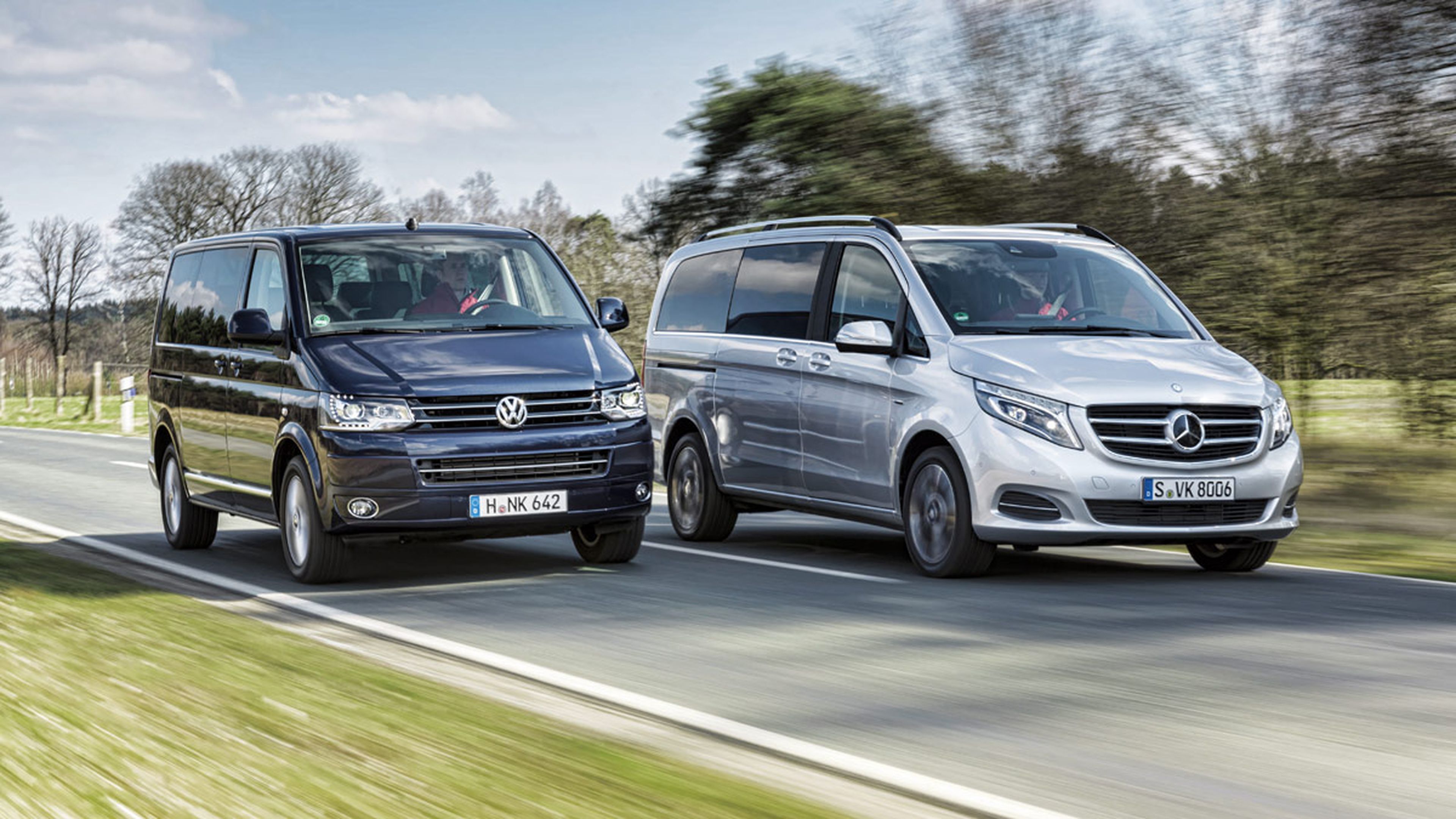 Comparativa Mercedes Clase V y Volkswagen Multivan