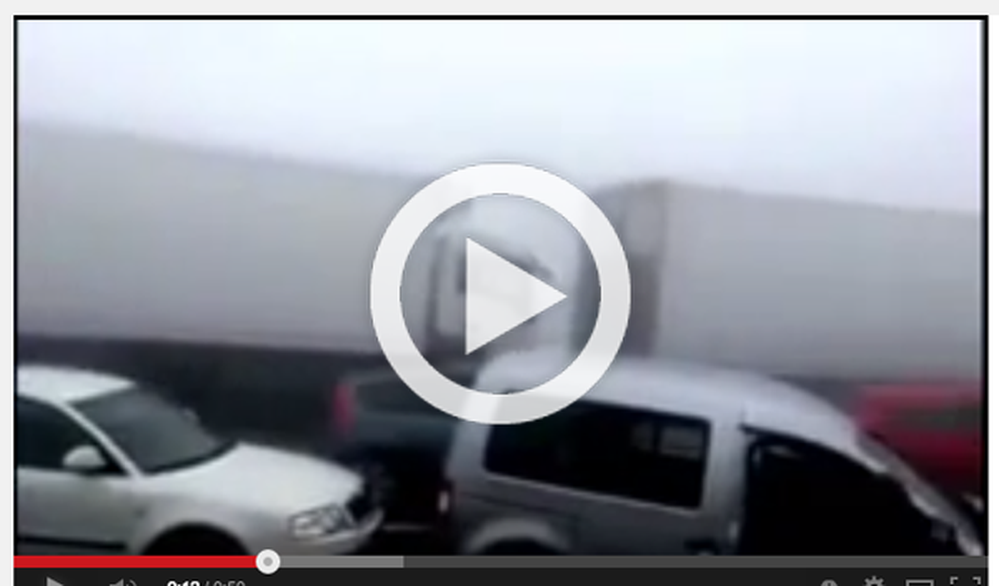 Trágico accidente de Lugo: vídeo del choque de 50 coches