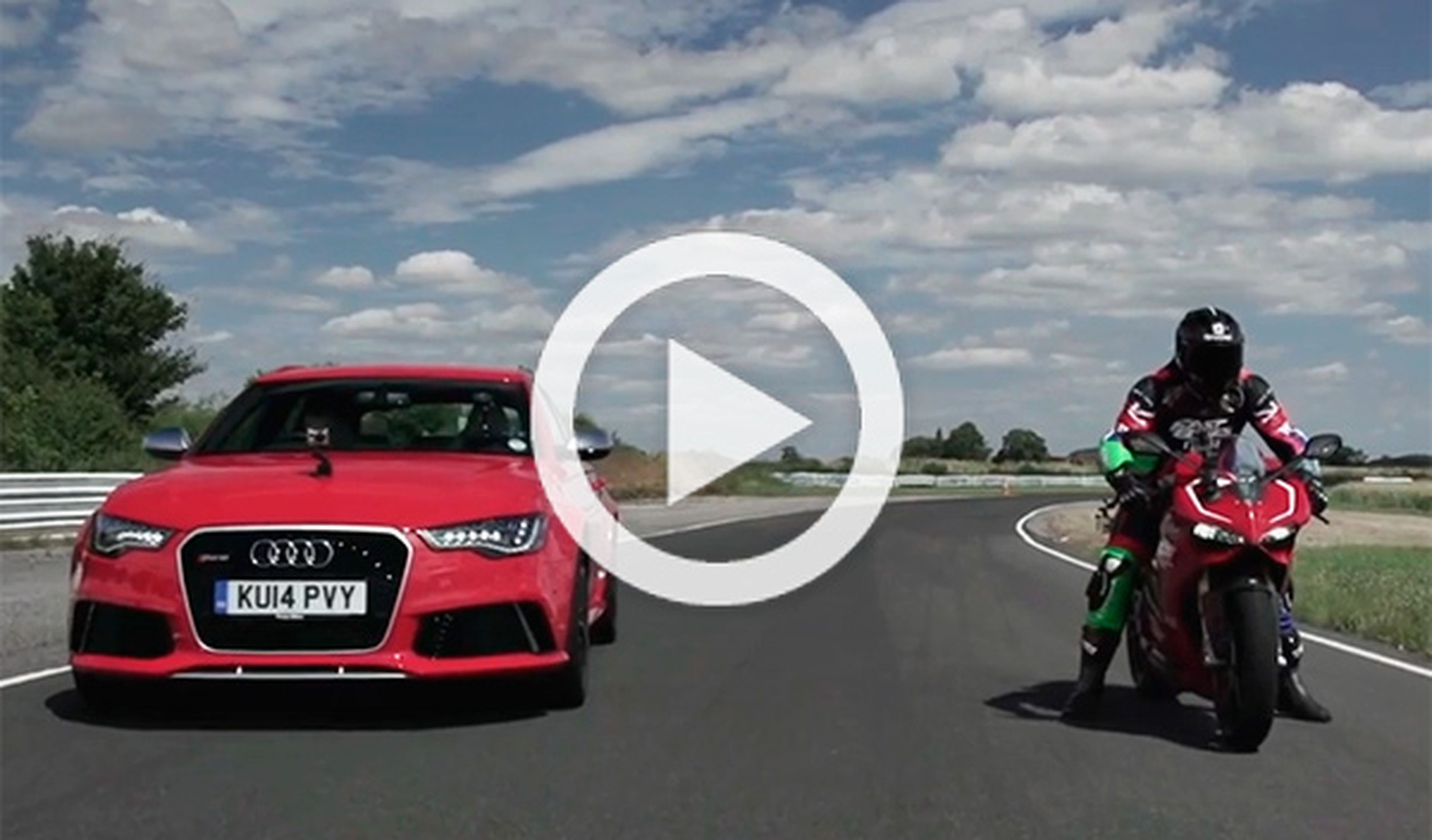Audi RS6 contra Ducati 1199 Panigale R: ¿quién ganará?