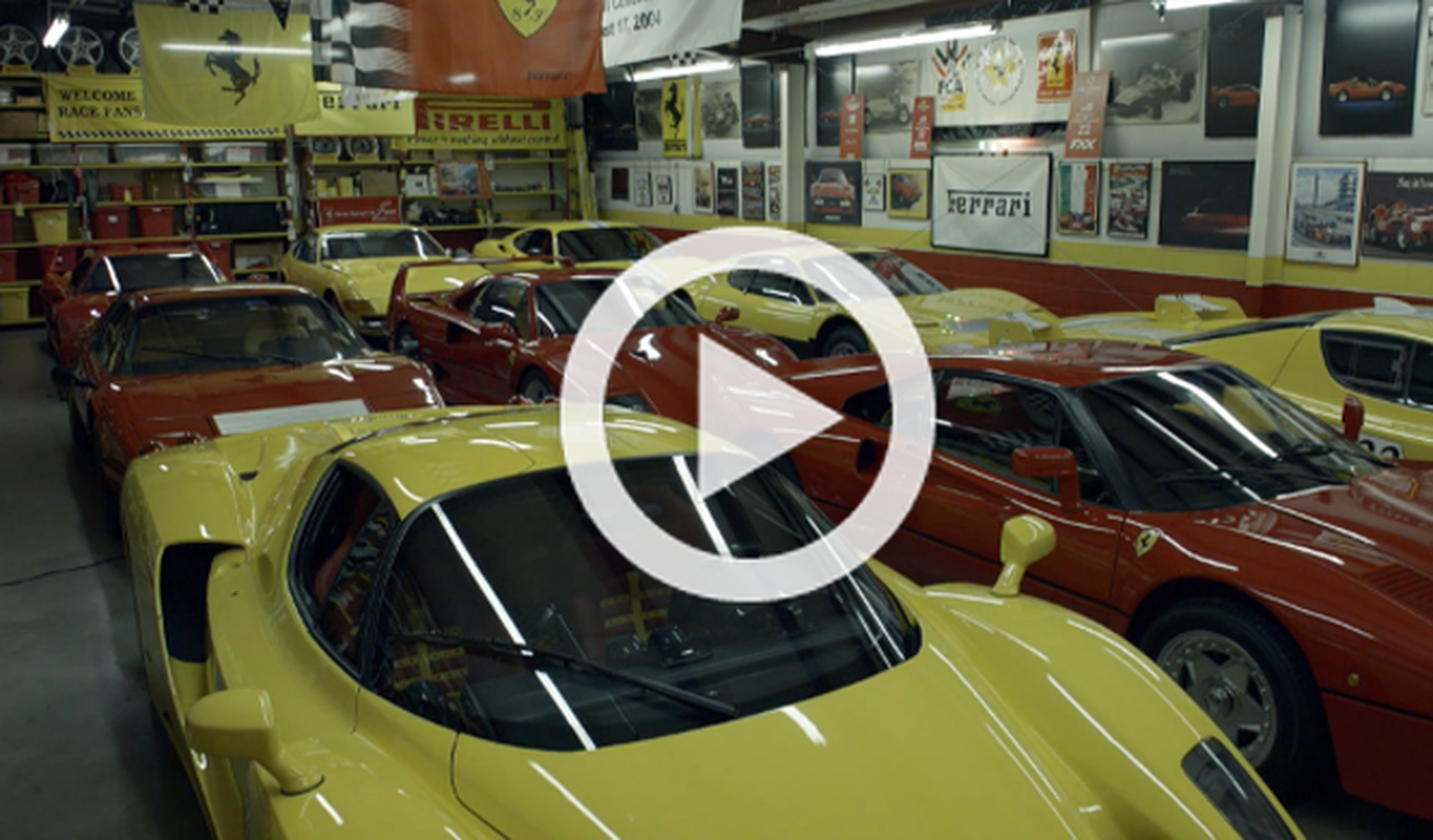 Vídeo: una de las mayores colecciones de Ferraris del mundo
