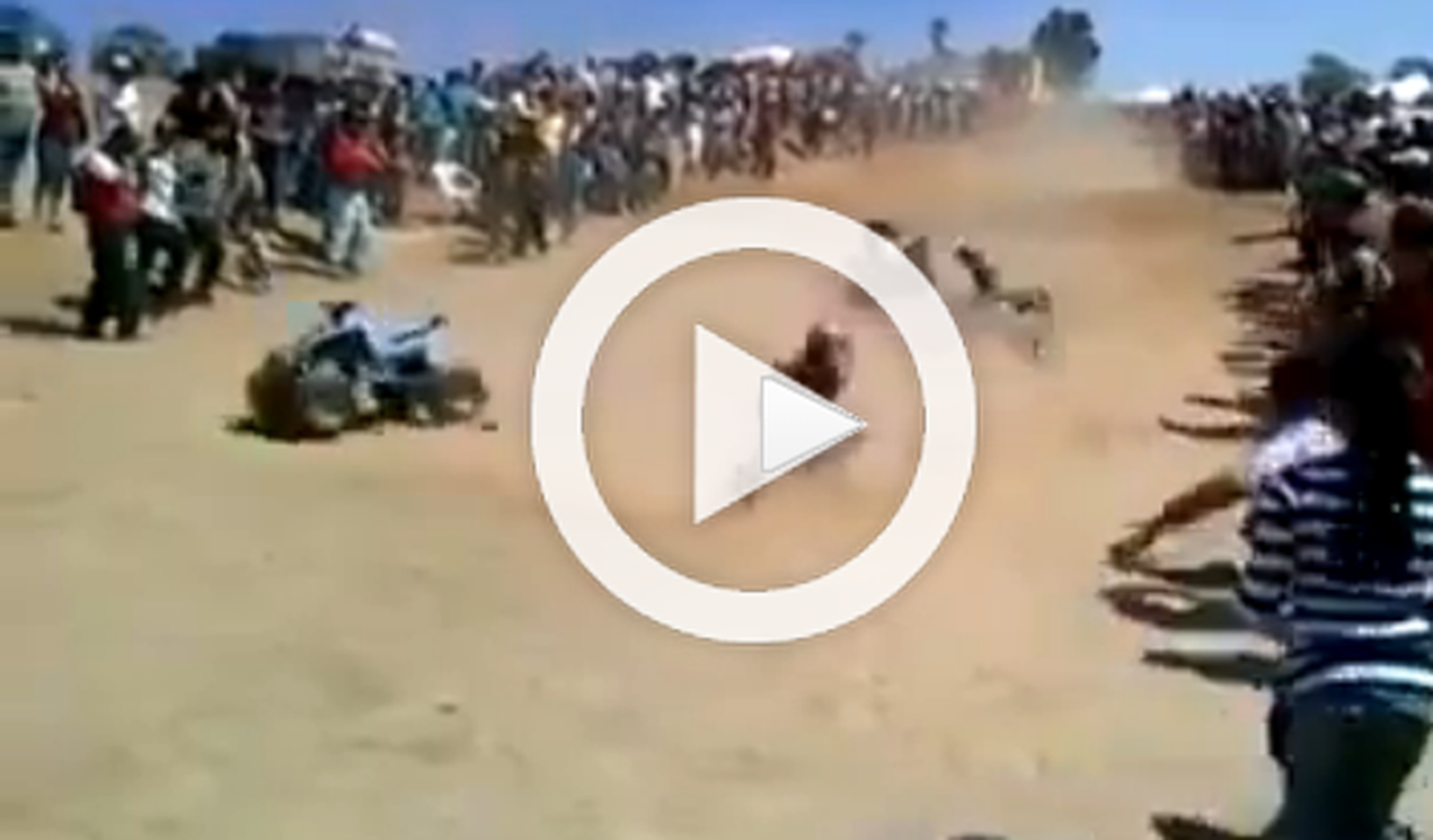 Vídeo: espectacular caída durante una carrera de quads