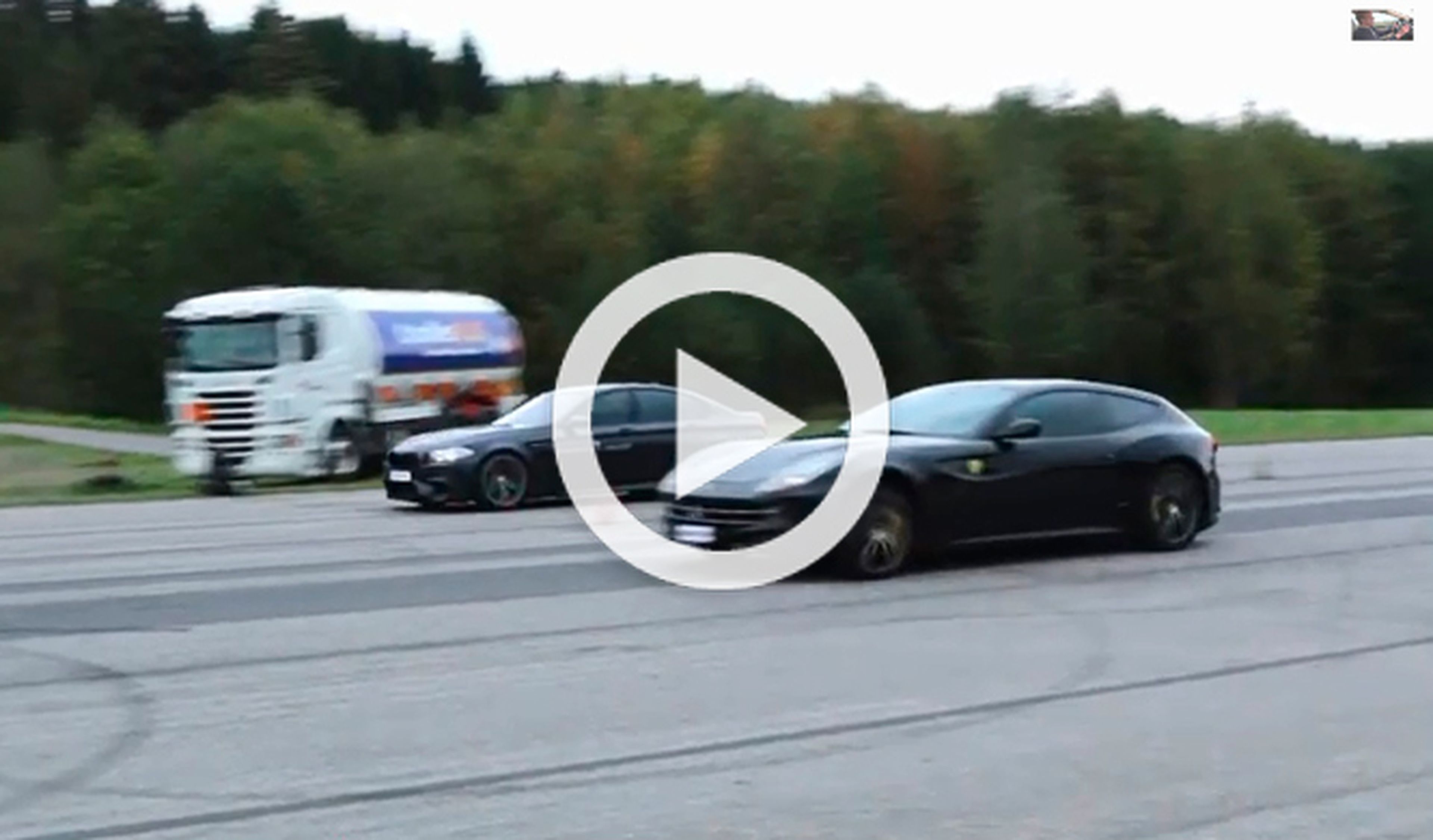 Vídeo: Drag race entre un BMW M5 F10 y un Ferrari FF
