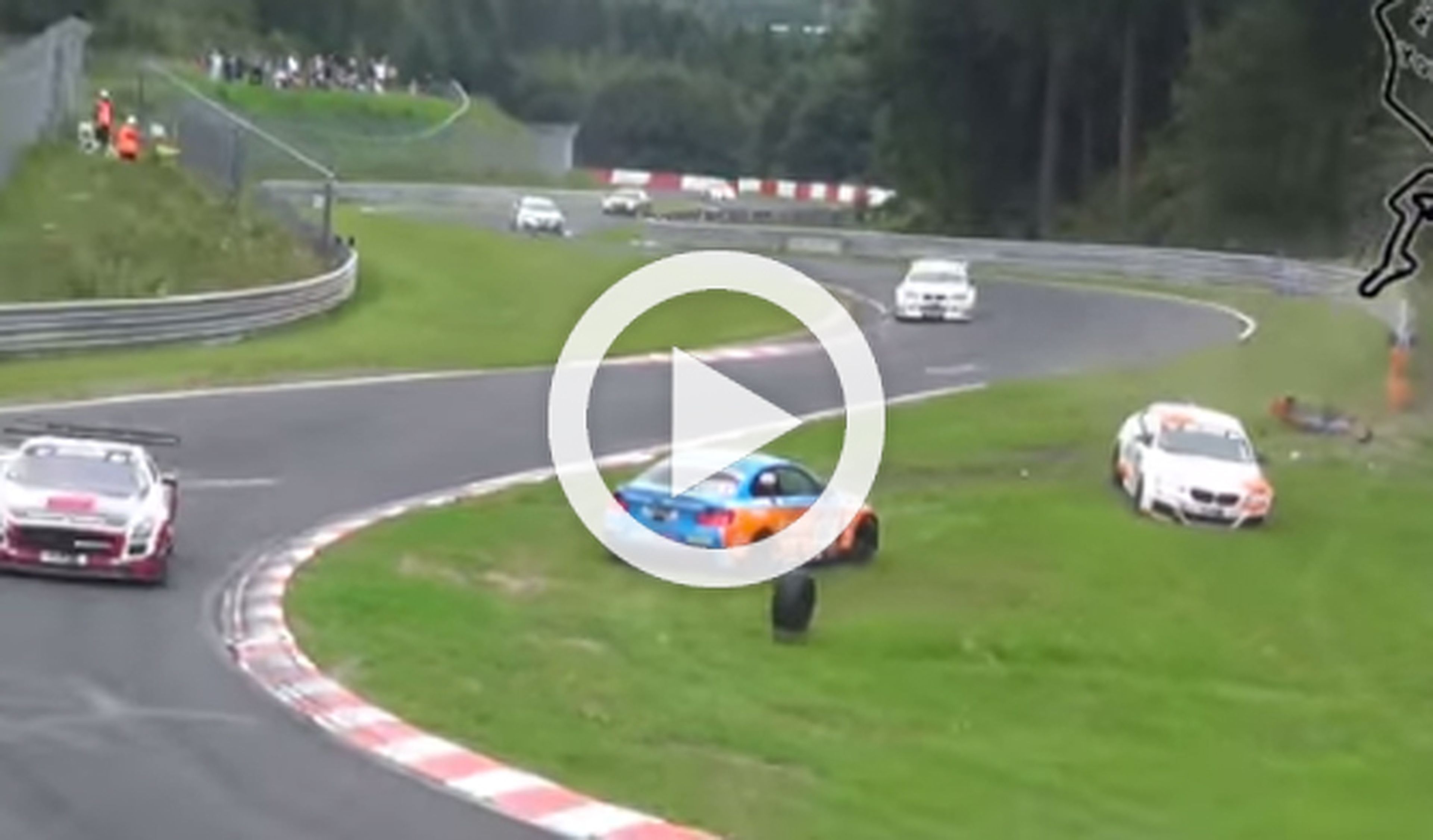 Vídeo: recopilación de accidentes en Nürburgring en 2014