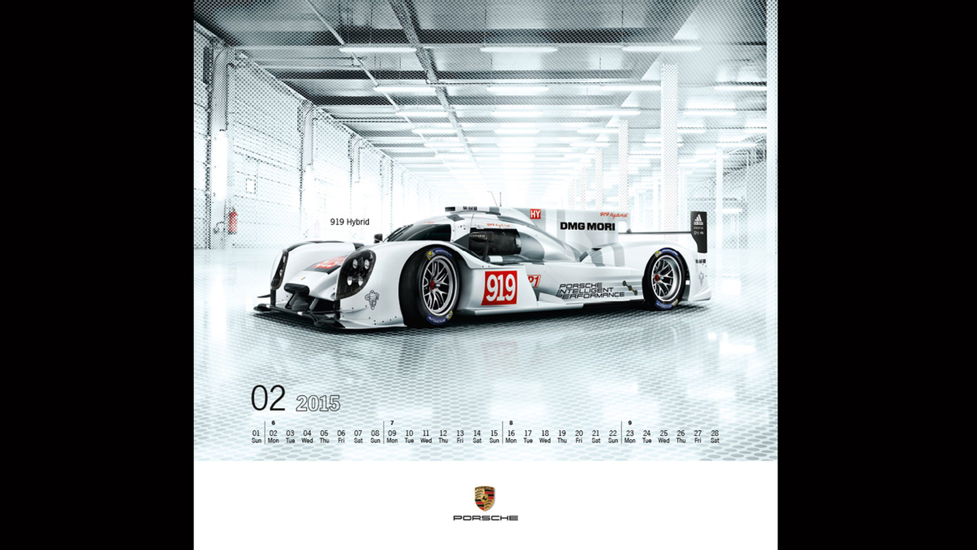 Calendario Porsche 2015 febrero