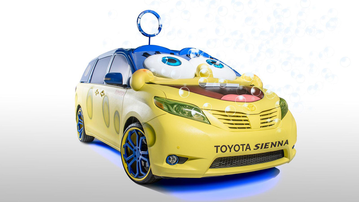 Bob Esponja ya tiene coche! Un Toyota Sienna muy especial