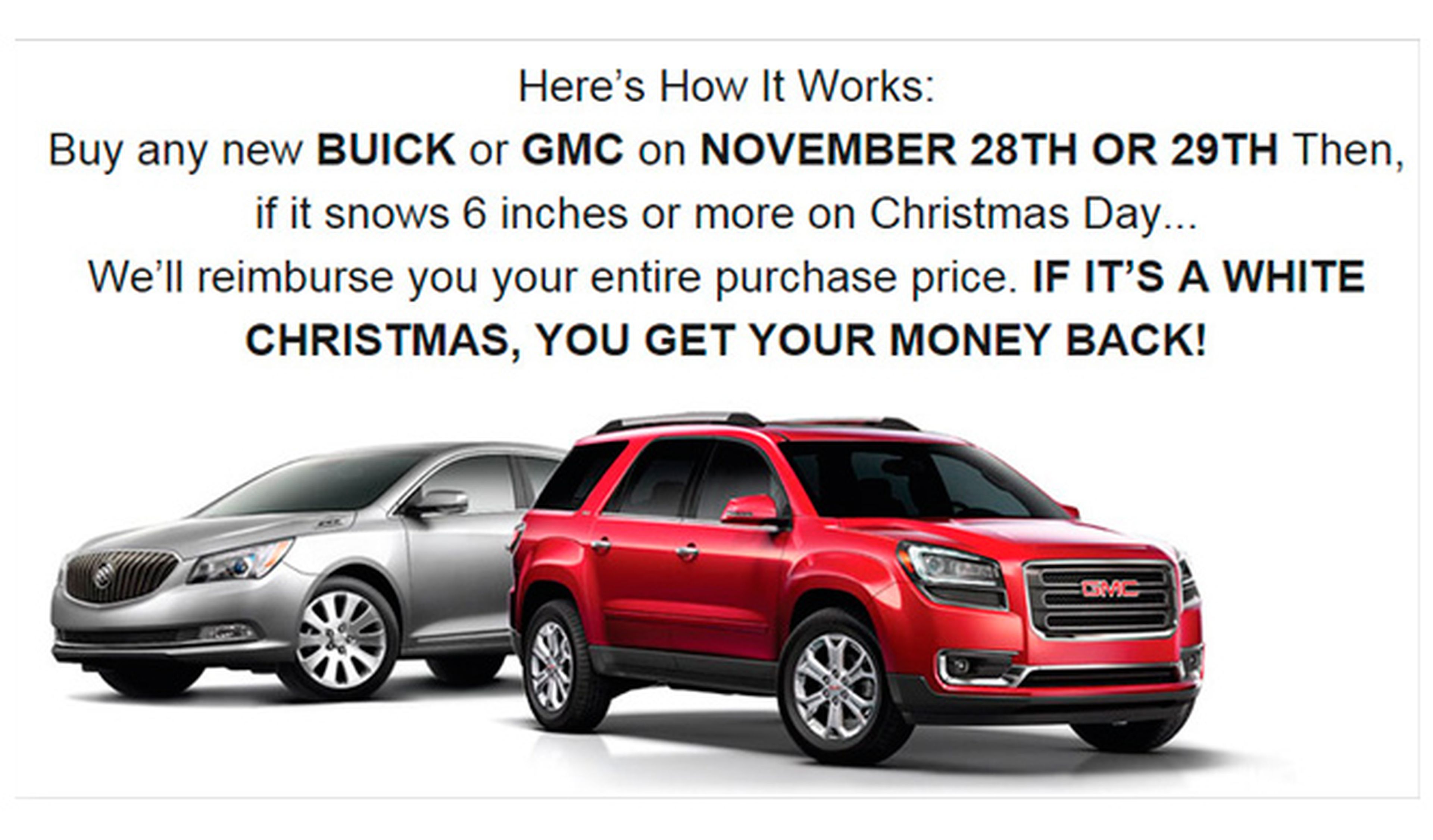 Curiosa iniciativa: vendedor de Chicago regala Buick y GMC