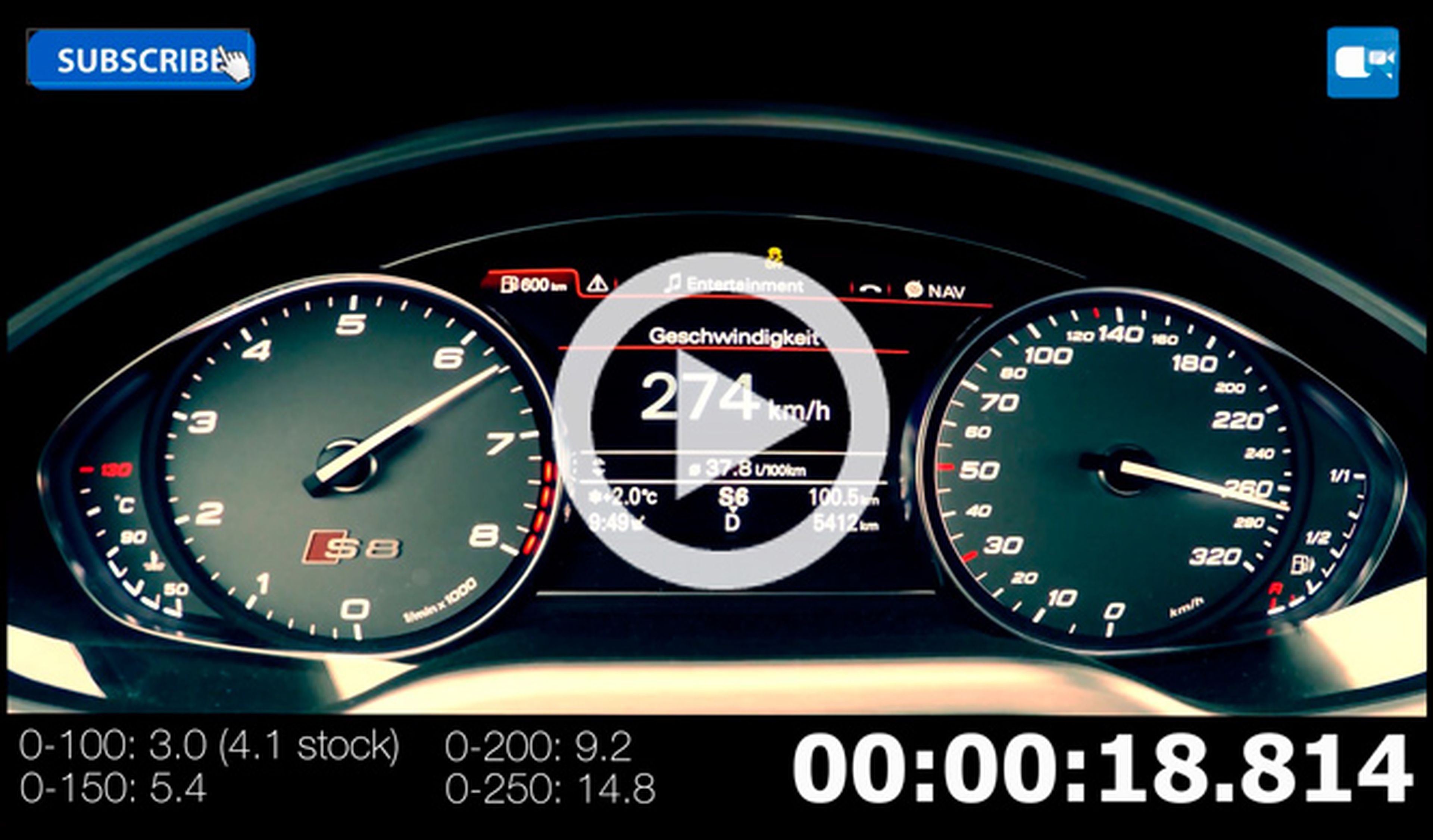 Audi S8 MTM Talladega: 0-100 km/h en 3 segundos y 280 km/h