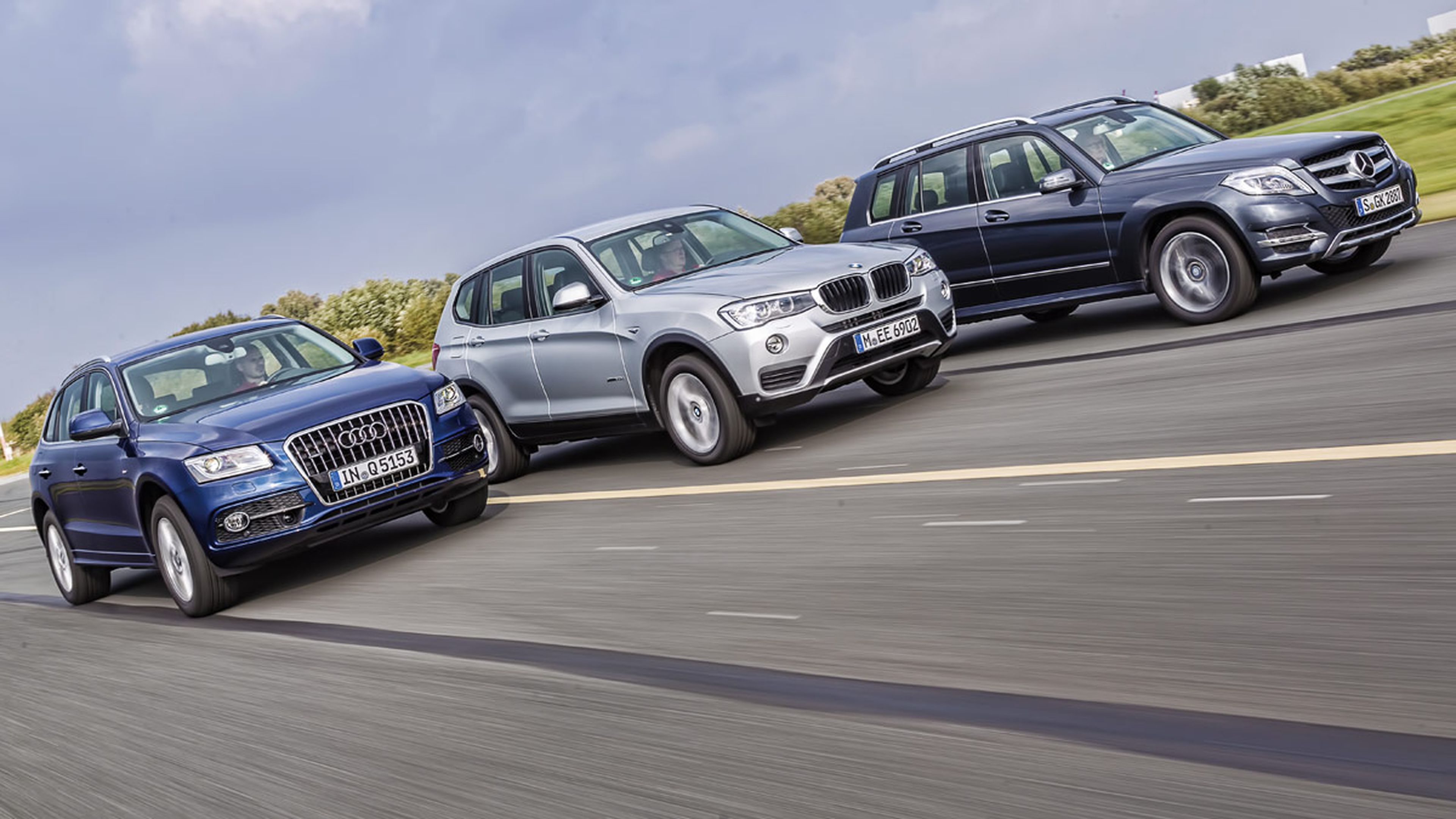 Comparativa: Audi Q5 'vs' Mercedes GLK y BMW X3