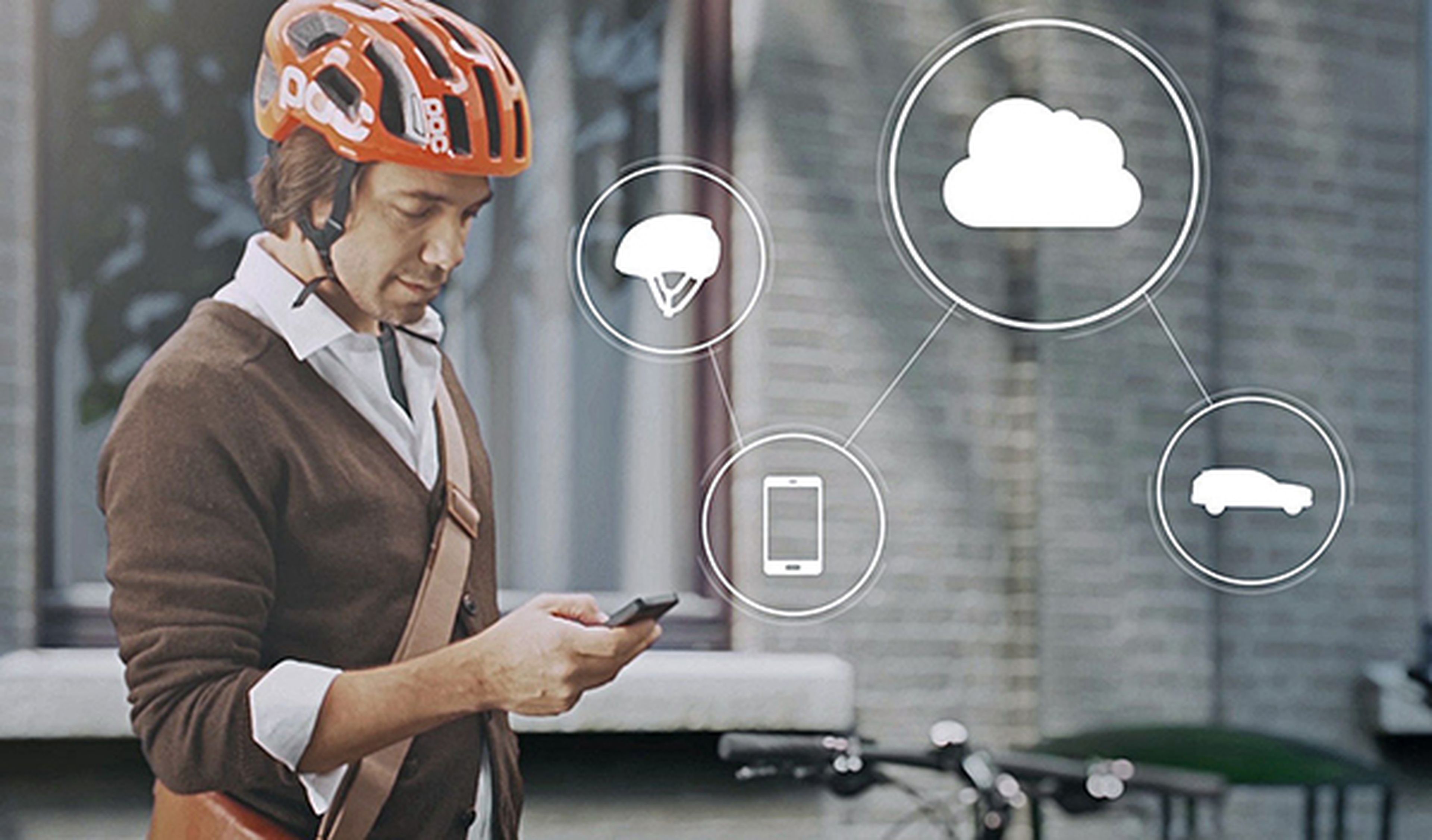 Volvo sistema casco bici app